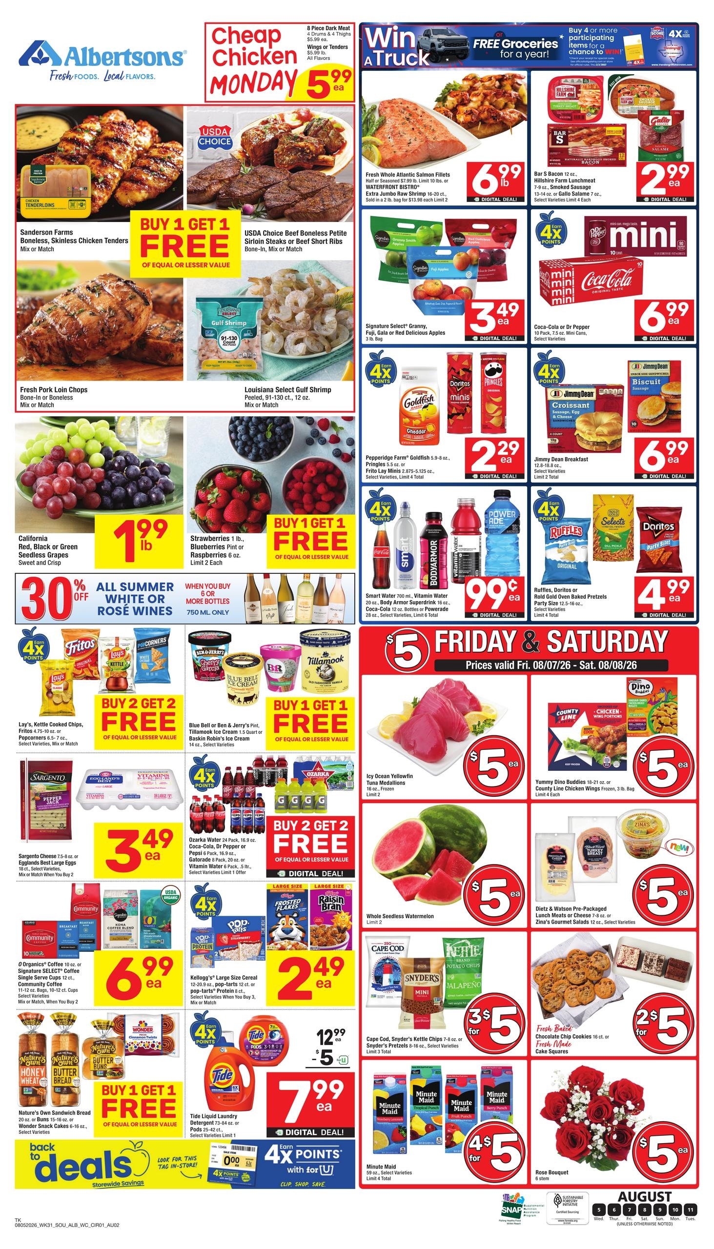 Albertsons (Texarkana Area, TX) Weekly Ad August 5 - 11, 2026