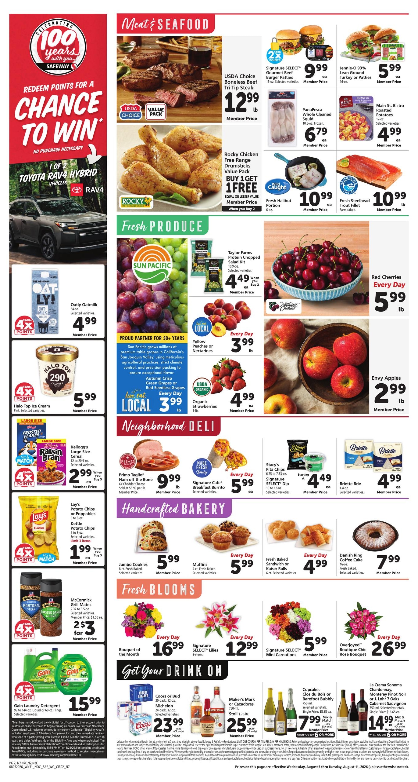 Safeway (Antelope Area, CA) Weekly Ad August 5 - 11, 2026