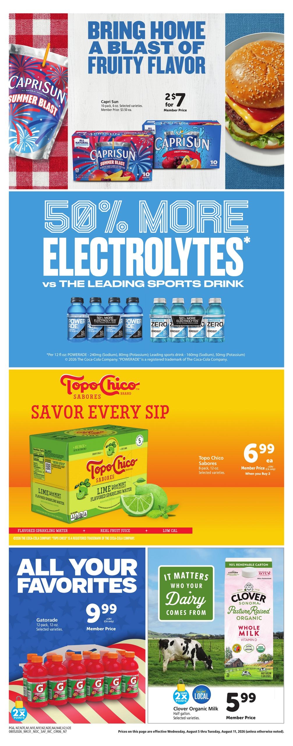 Safeway (Antelope Area, CA) Weekly Ad August 5 - 11, 2026