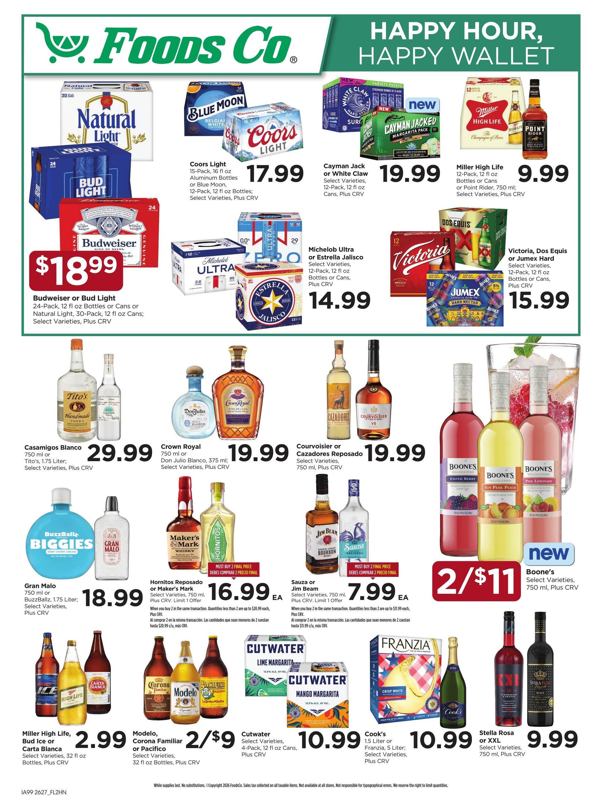 Foods Co (CA) Weekly Ad August 5 - 11, 2026