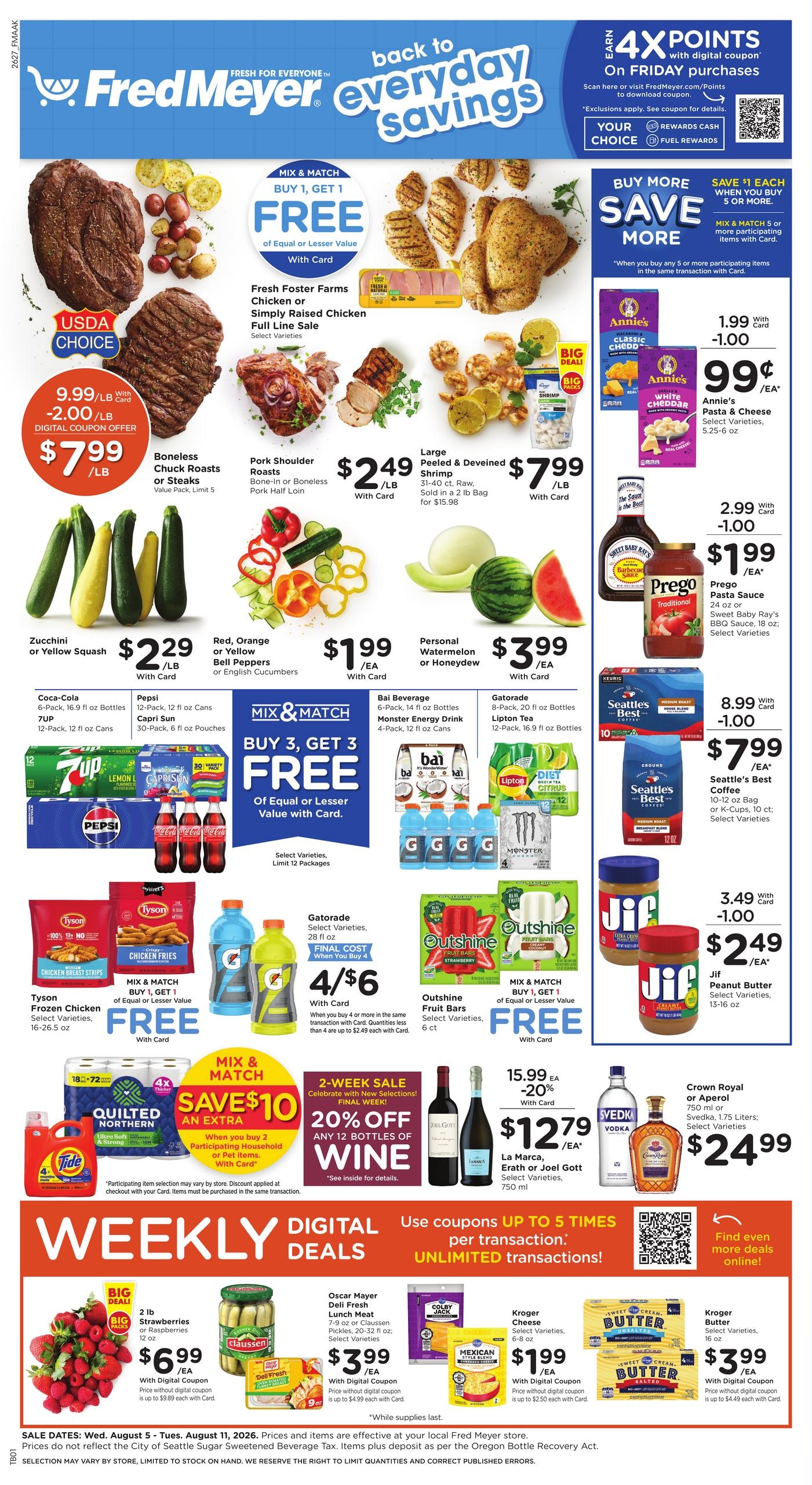 Fred Meyer (AK) Weekly Ad August 5 - 11, 2026