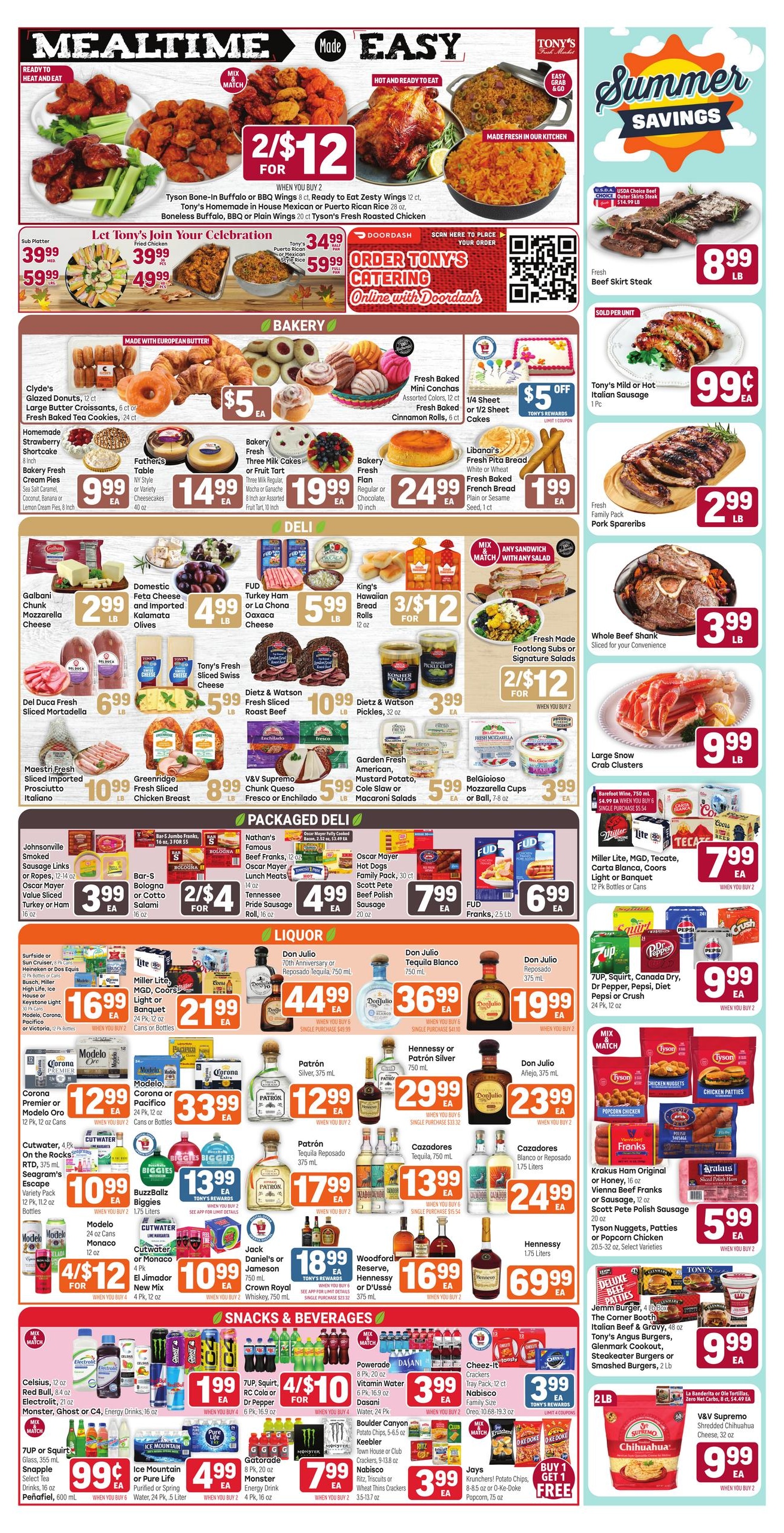 Tony's Fresh Market (Chicago–Wheaton Area, IL) Weekly Ad August 5 - 11, 2026