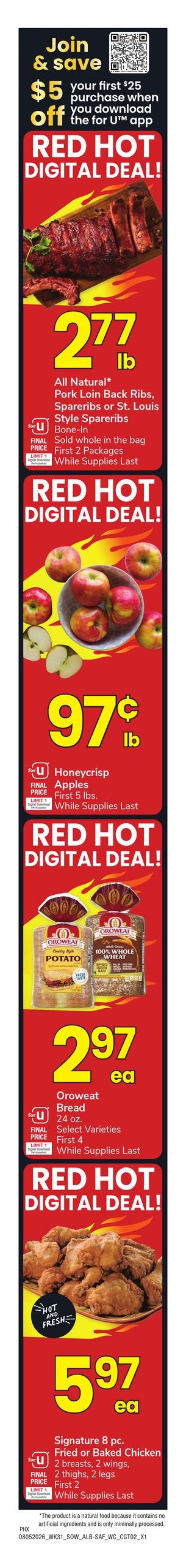 Safeway (Apache Junction Area, AZ) Weekly Ad August 5 - 11, 2026