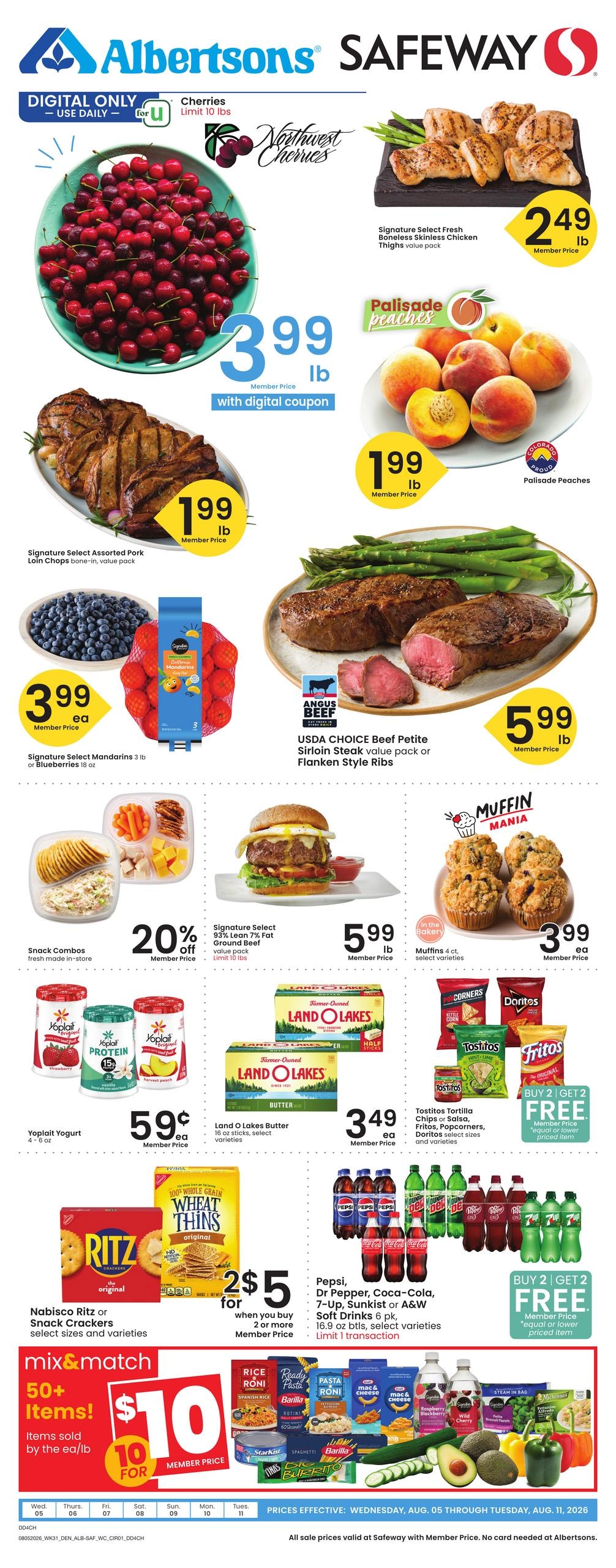 Albertsons (Cheyenne–Wellington Area, CO–WY) Weekly Ad August 5 - 11, 2026