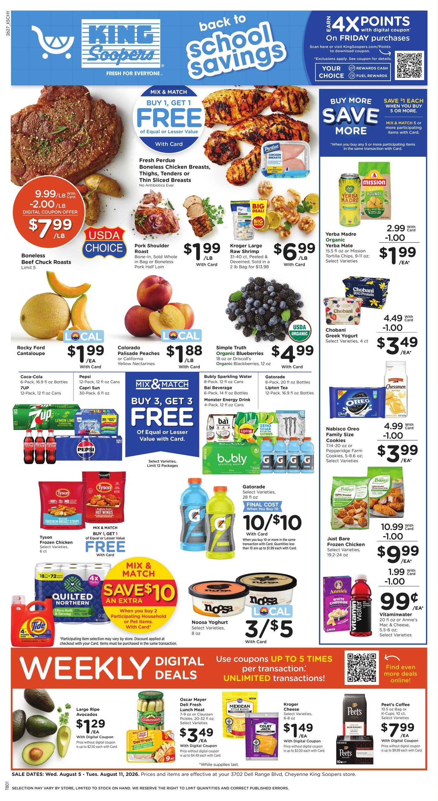King Soopers (Cheyenne Area, WY) Weekly Ad August 5 - 11, 2026