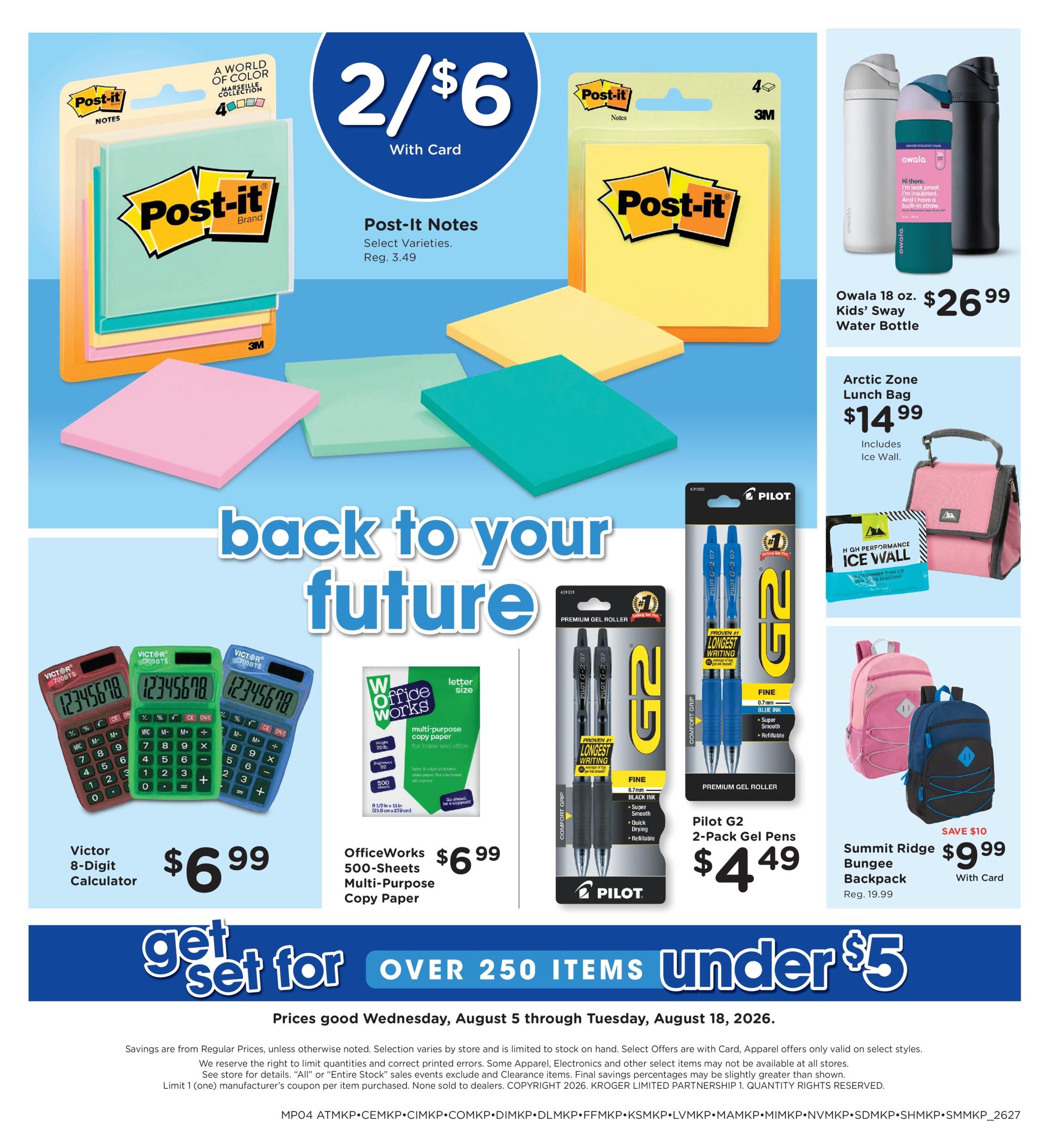 Kroger Home & Apparel Weekly Ad August 5 - 18, 2026