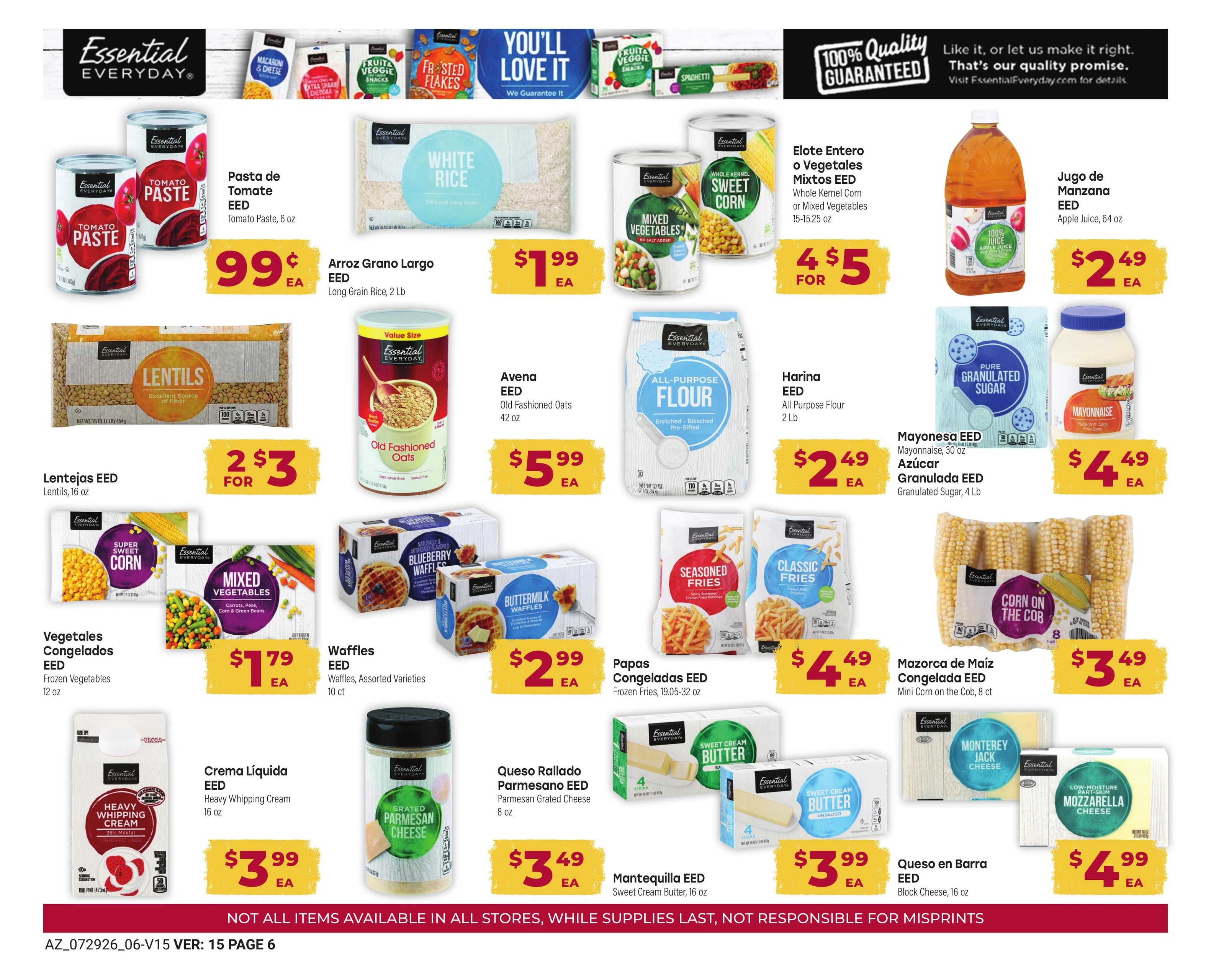 Cardenas Markets (Apache Junction–Phoenix Area, AZ) Weekly Ad July 29 - September 1, 2026