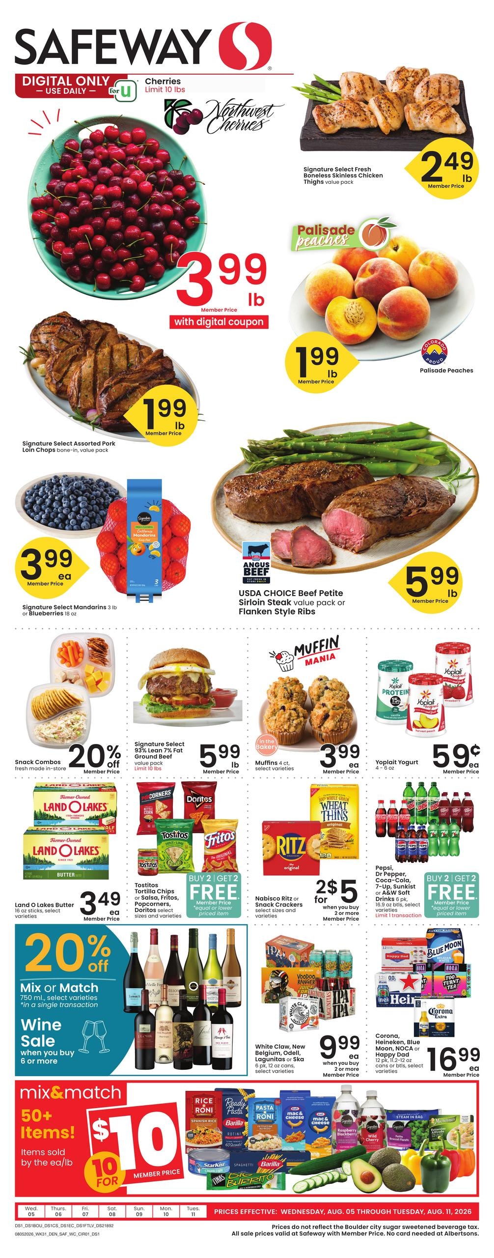 Safeway (Arvada Area, CO) Weekly Ad August 5 - 11, 2026