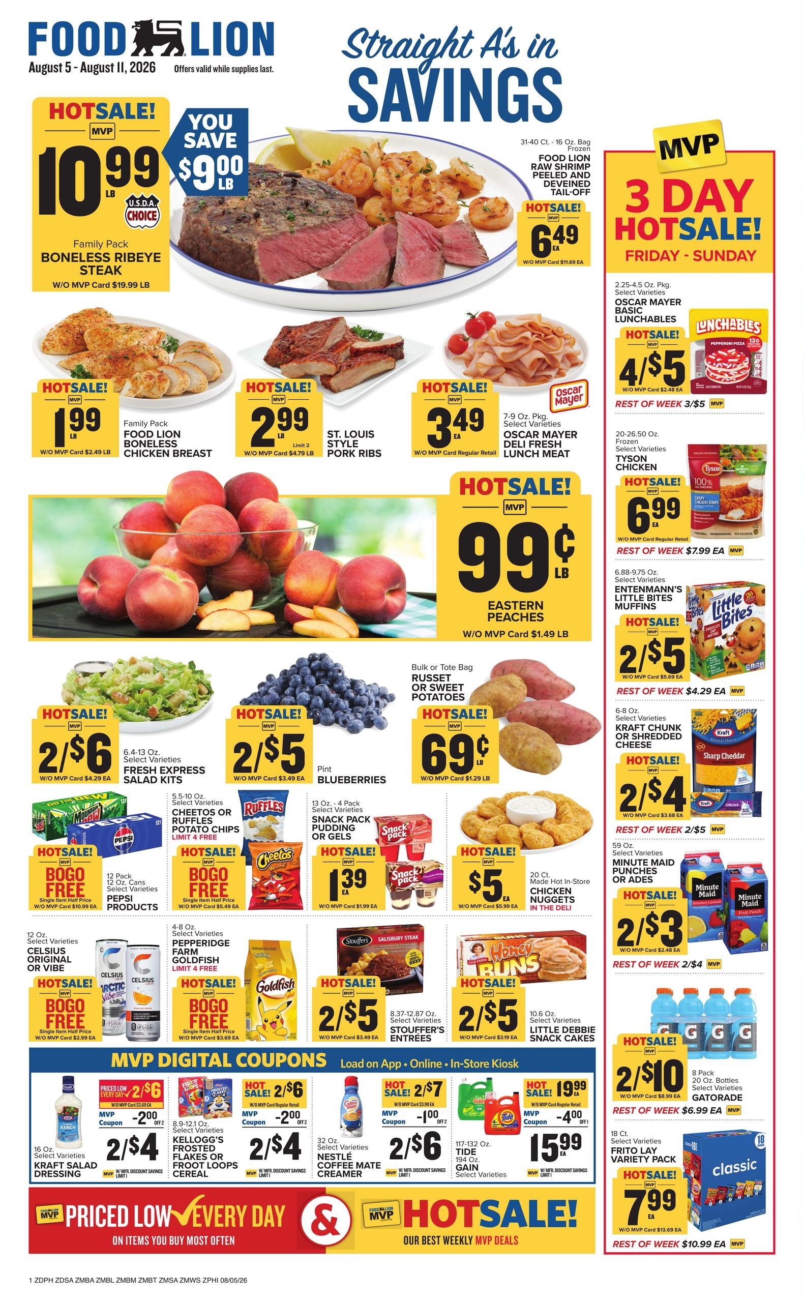 Food Lion (Valley Forge–Philadelphia Area, NJ–PA) Weekly Ad August 5 - 11, 2026