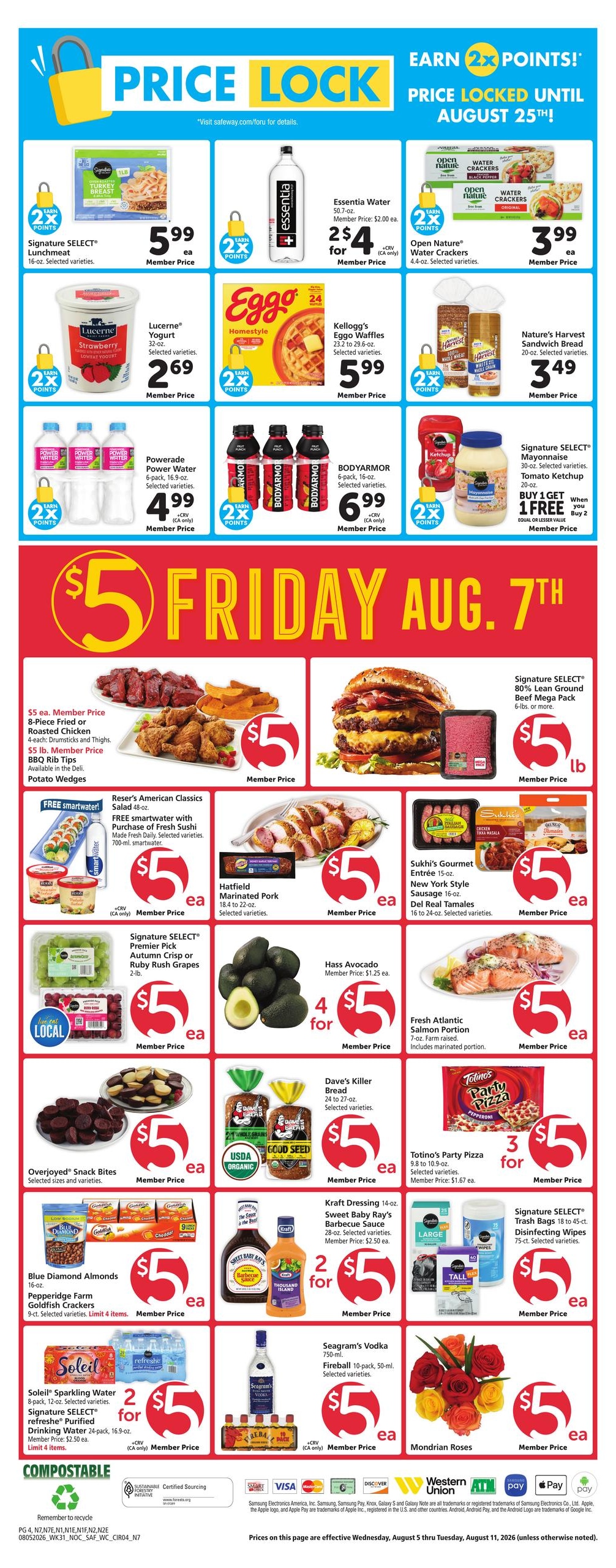 Safeway (Concord Area, CA) Weekly Ad August 5 - 11, 2026