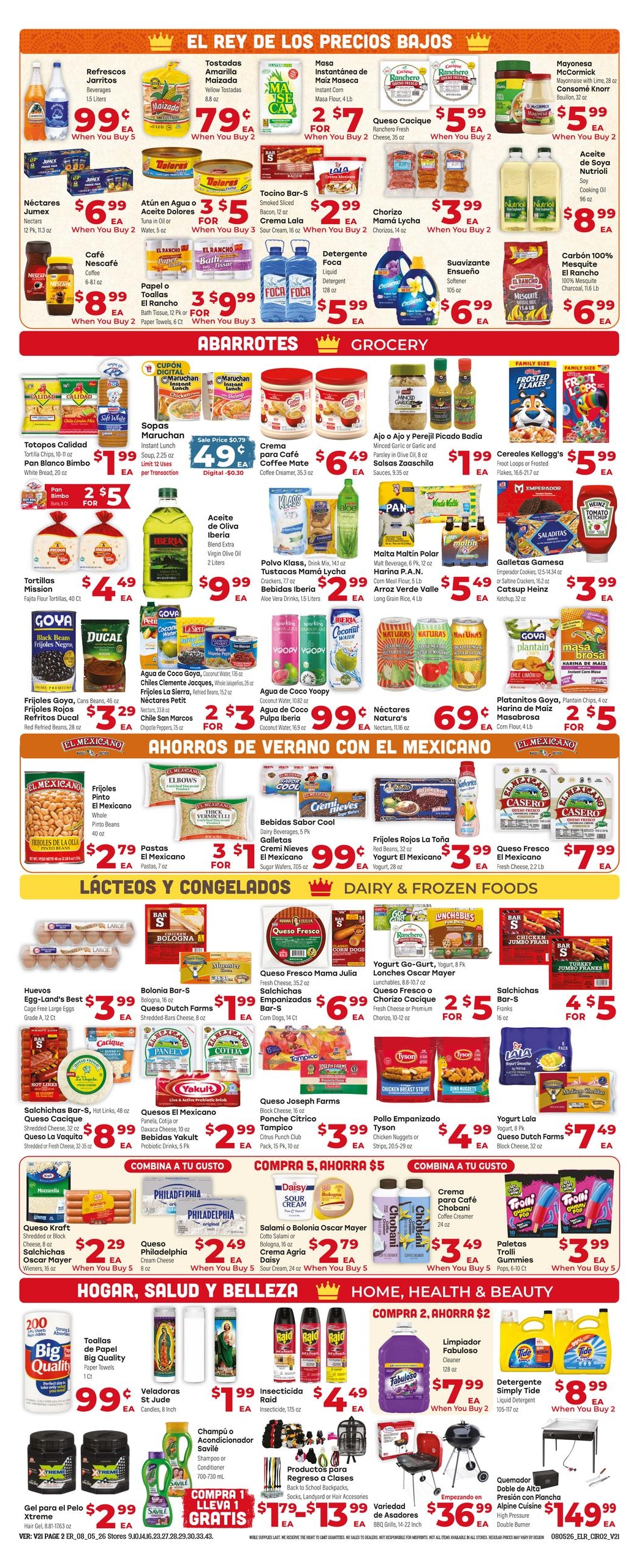 El Rancho Supermercado (Allen Area, TX) Weekly Ad August 5 - 11, 2026