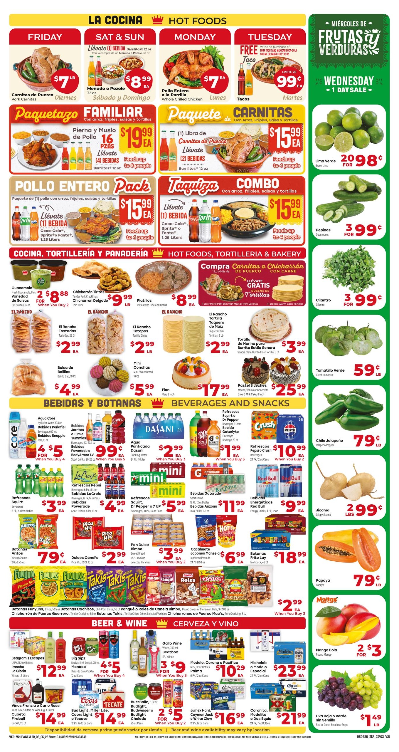 El Rancho Supermercado (Allen Area, TX) Weekly Ad August 5 - 11, 2026