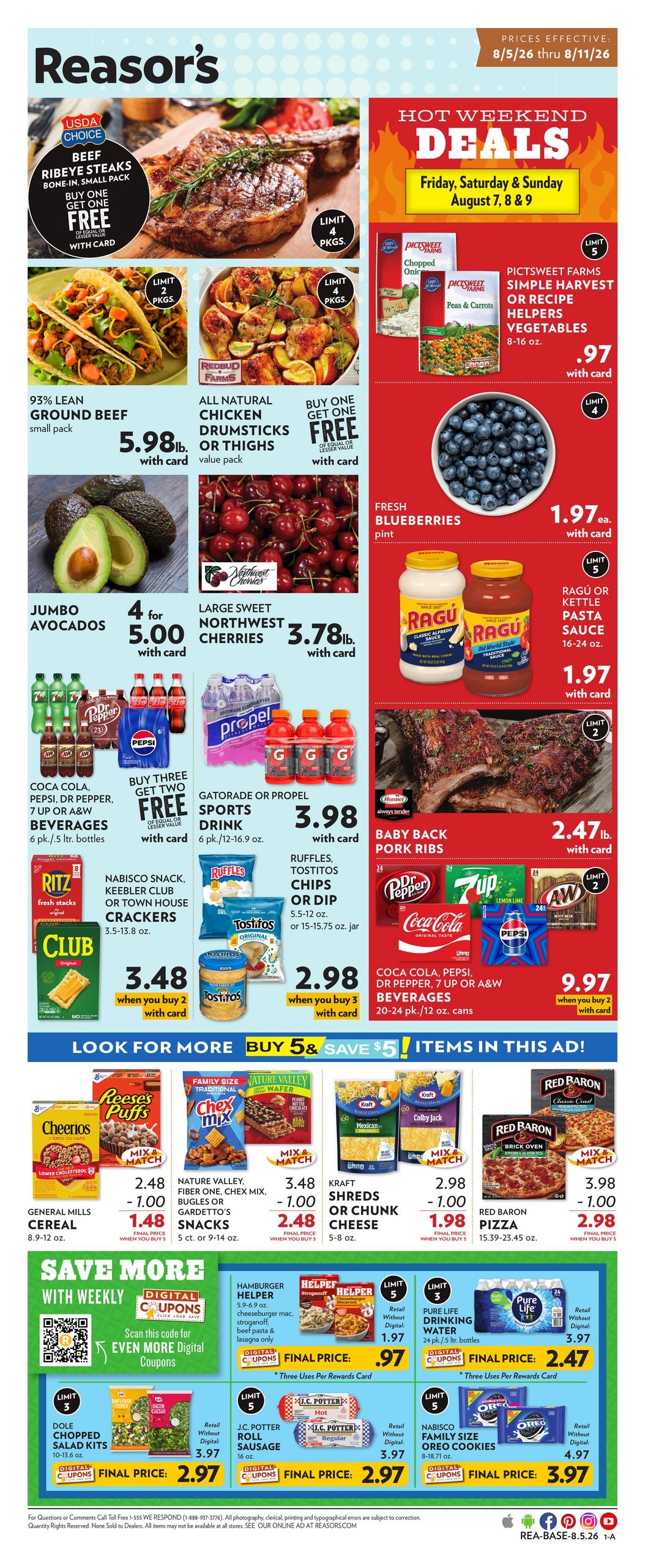 Reasor's (Tulsa–Broken Arrow Area, OK) Weekly Ad August 5 - 11, 2026