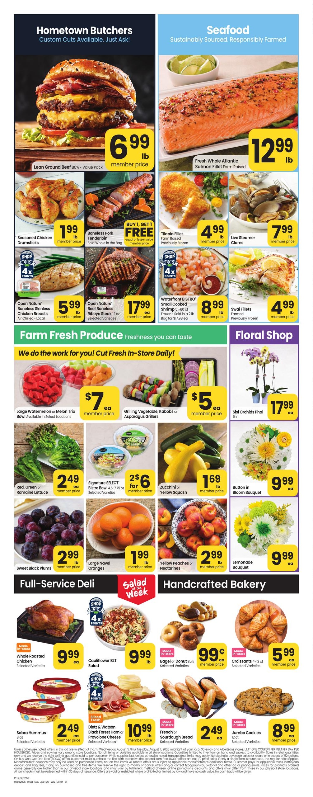 Safeway (WA) Weekly Ad August 5 - 11, 2026