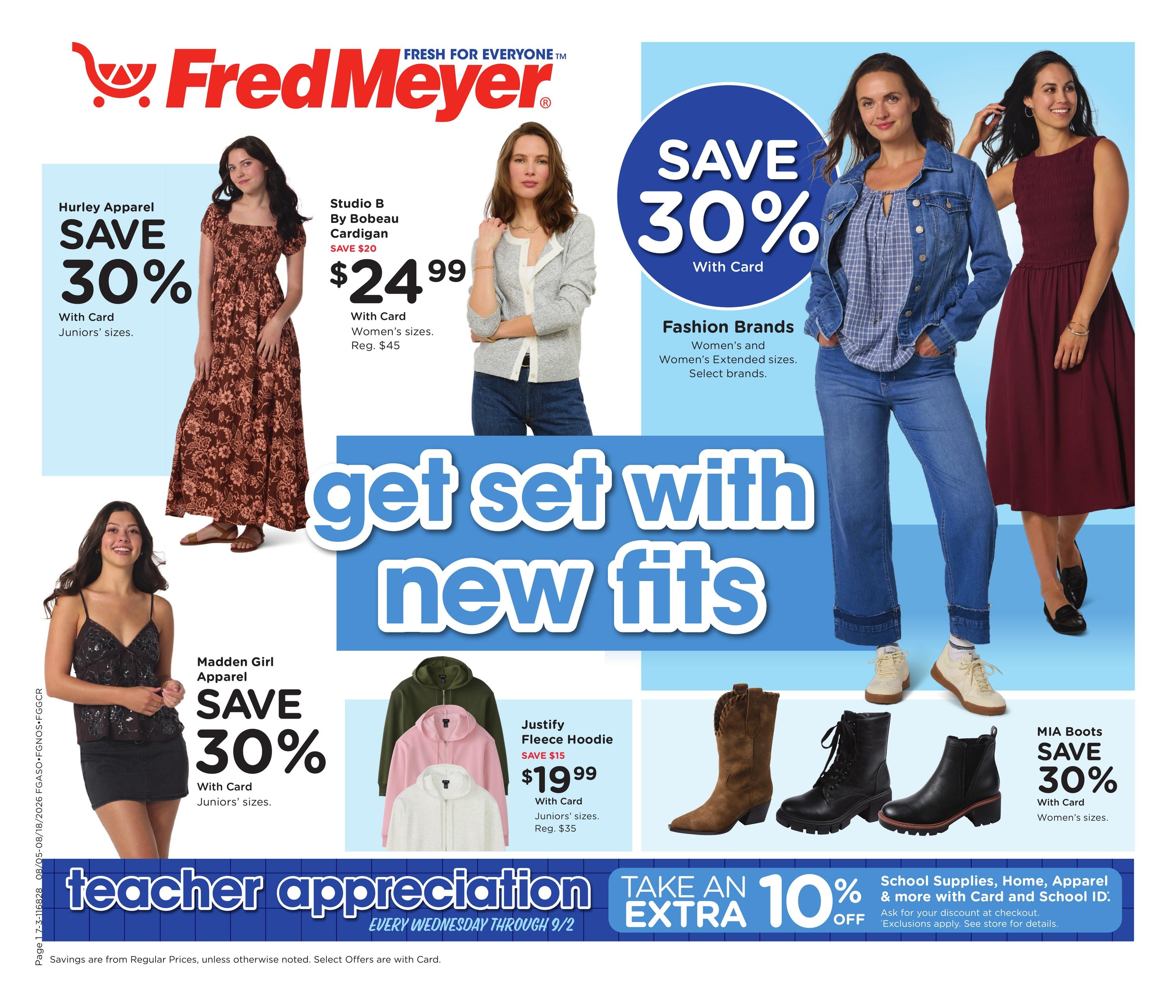 Fred Meyer (Spokane Valley–Veradale Area, ID–WA) Home & Apparel Weekly Ad August 5 - 18, 2026