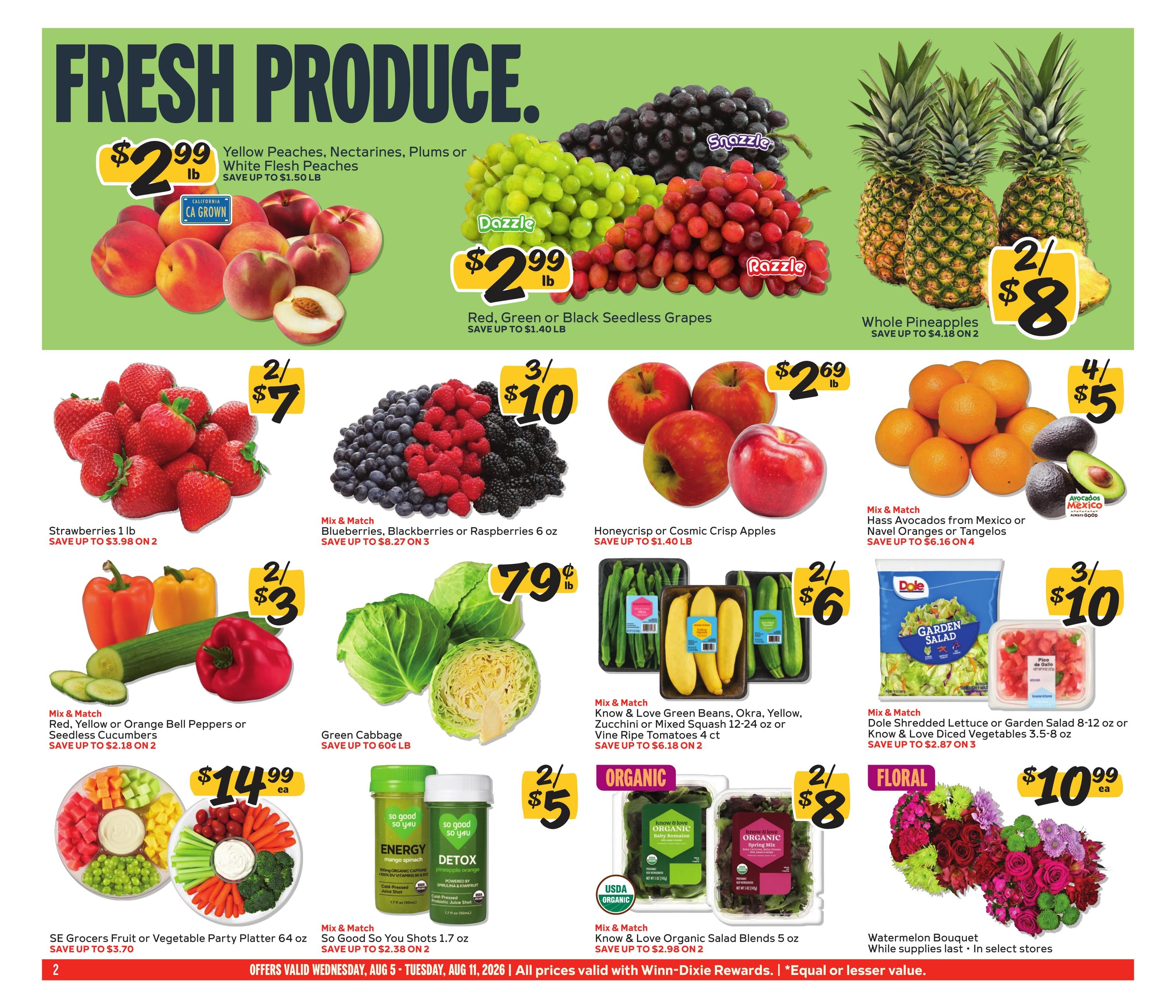 Winn-Dixie (AL, FL, GA) Weekly Ad August 5 - 11, 2026