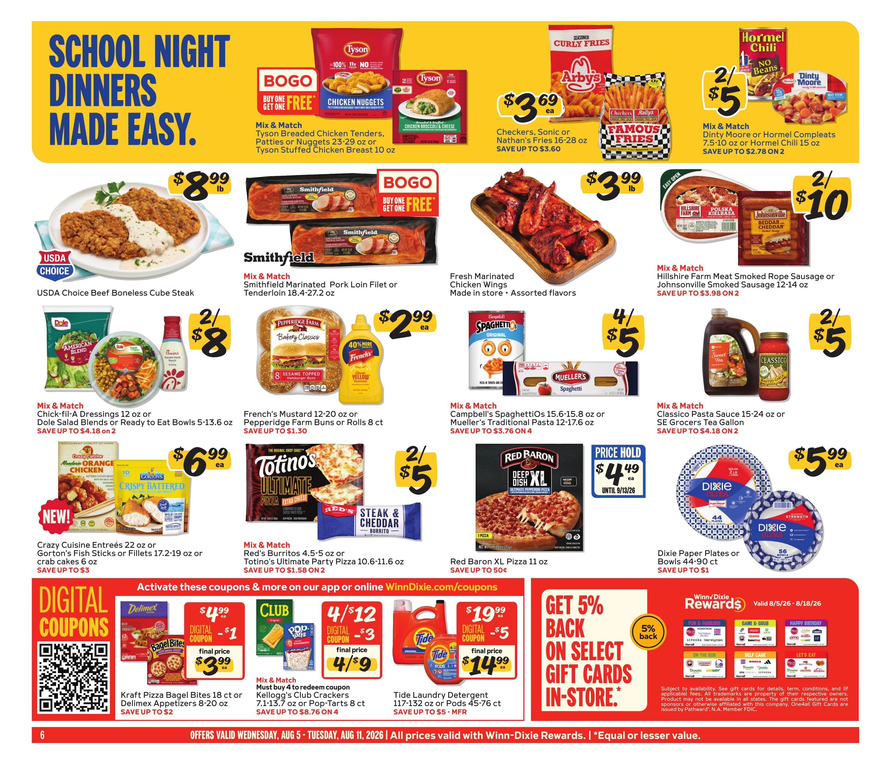 Winn-Dixie (AL, FL, GA) Weekly Ad August 5 - 11, 2026