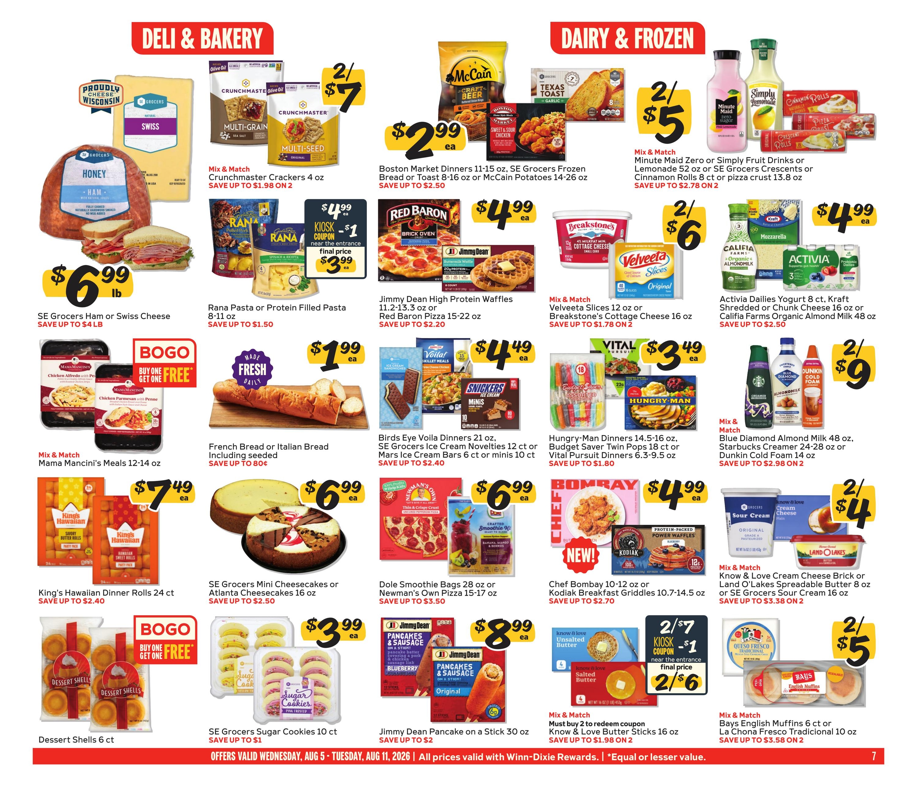 Winn-Dixie (AL, FL, GA) Weekly Ad August 5 - 11, 2026