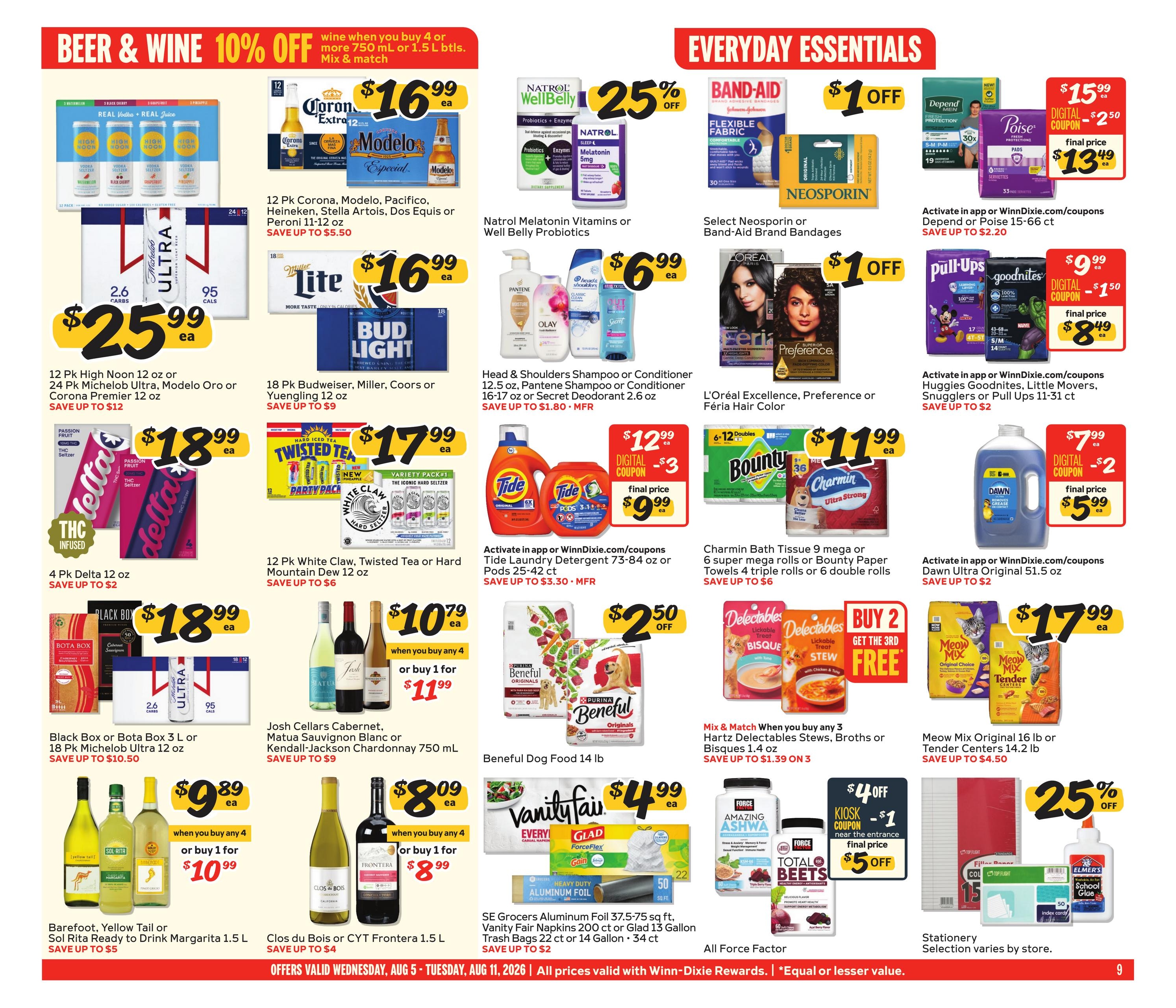 Winn-Dixie (AL, FL, GA) Weekly Ad August 5 - 11, 2026