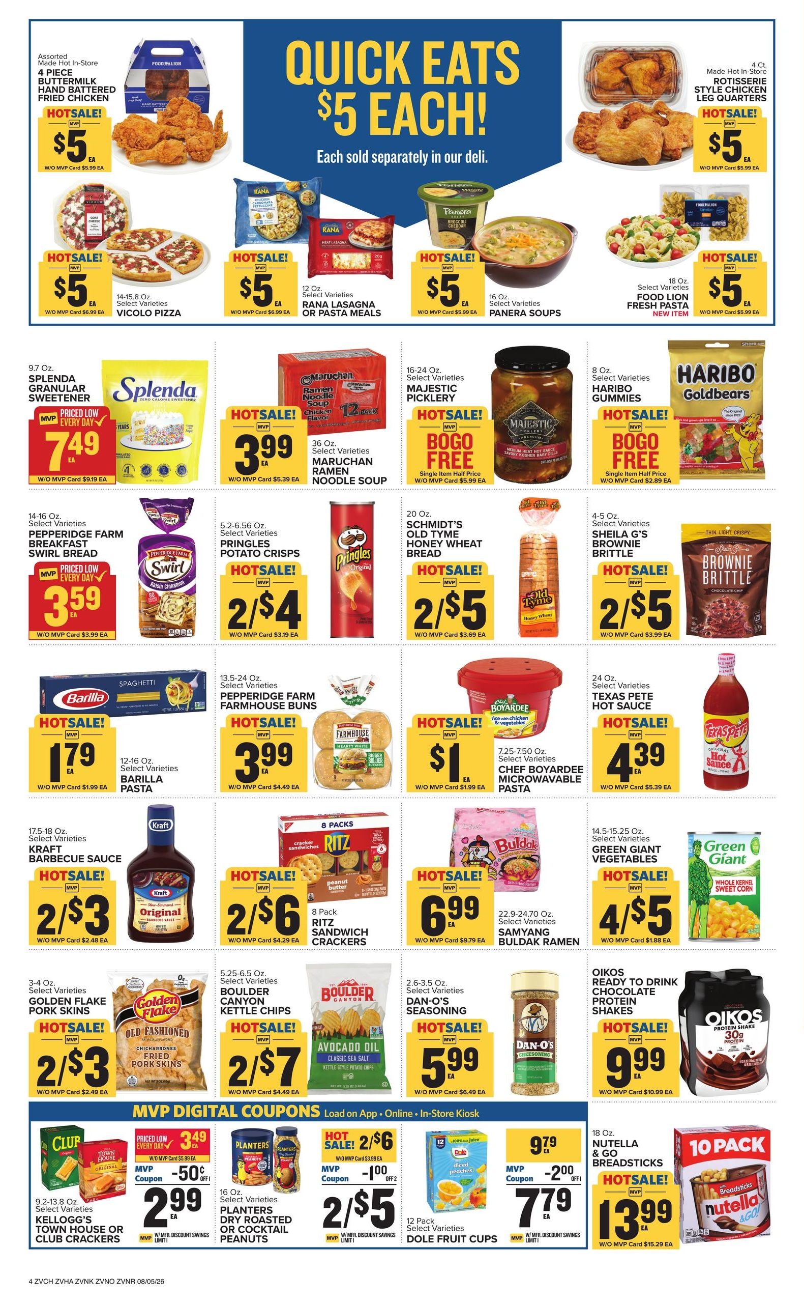 Food Lion (Virginia Beach–Portsmouth Area, VA) Weekly Ad August 5 - 11, 2026
