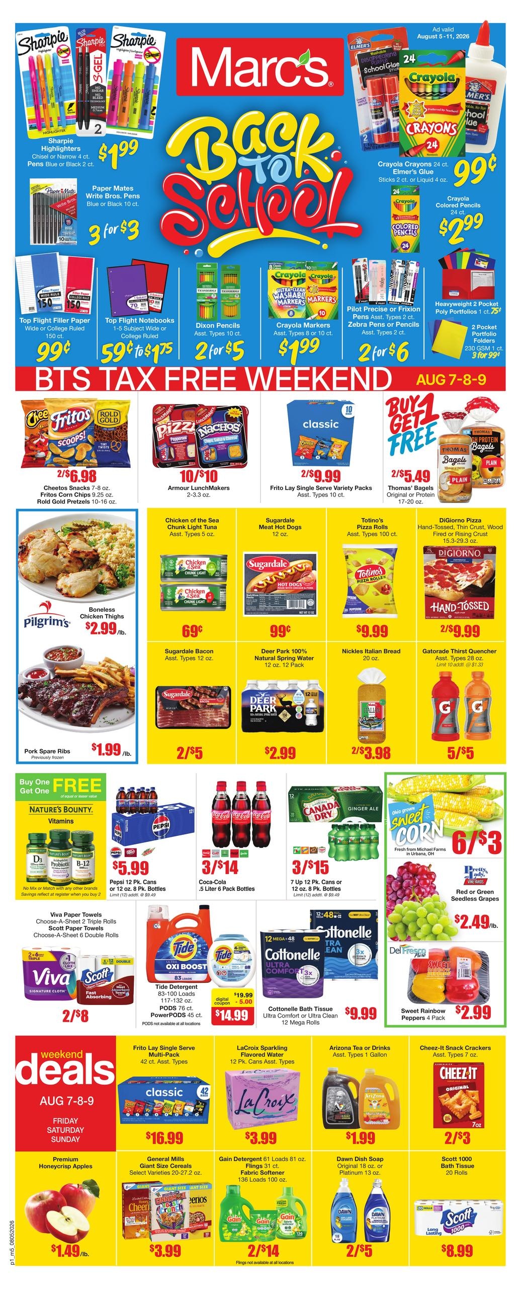 Marc's (Groveport–Columbus Area, OH) Weekly Ad August 5 - 11, 2026