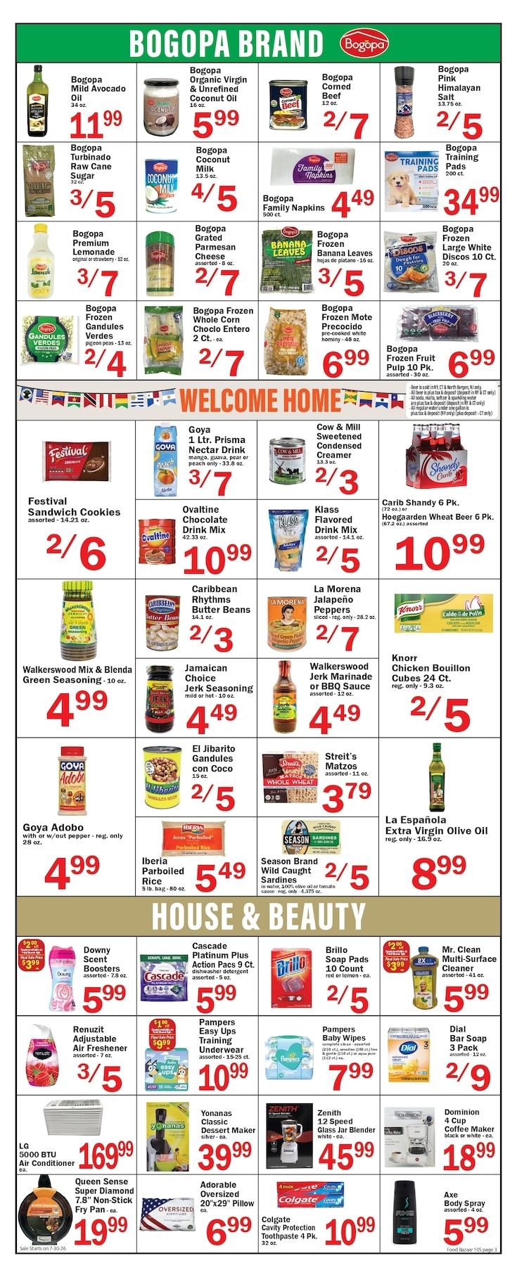 Food Bazaar (2784 Linden Blvd., Brooklyn, NY) Weekly Ad July 29 - August 5, 2026