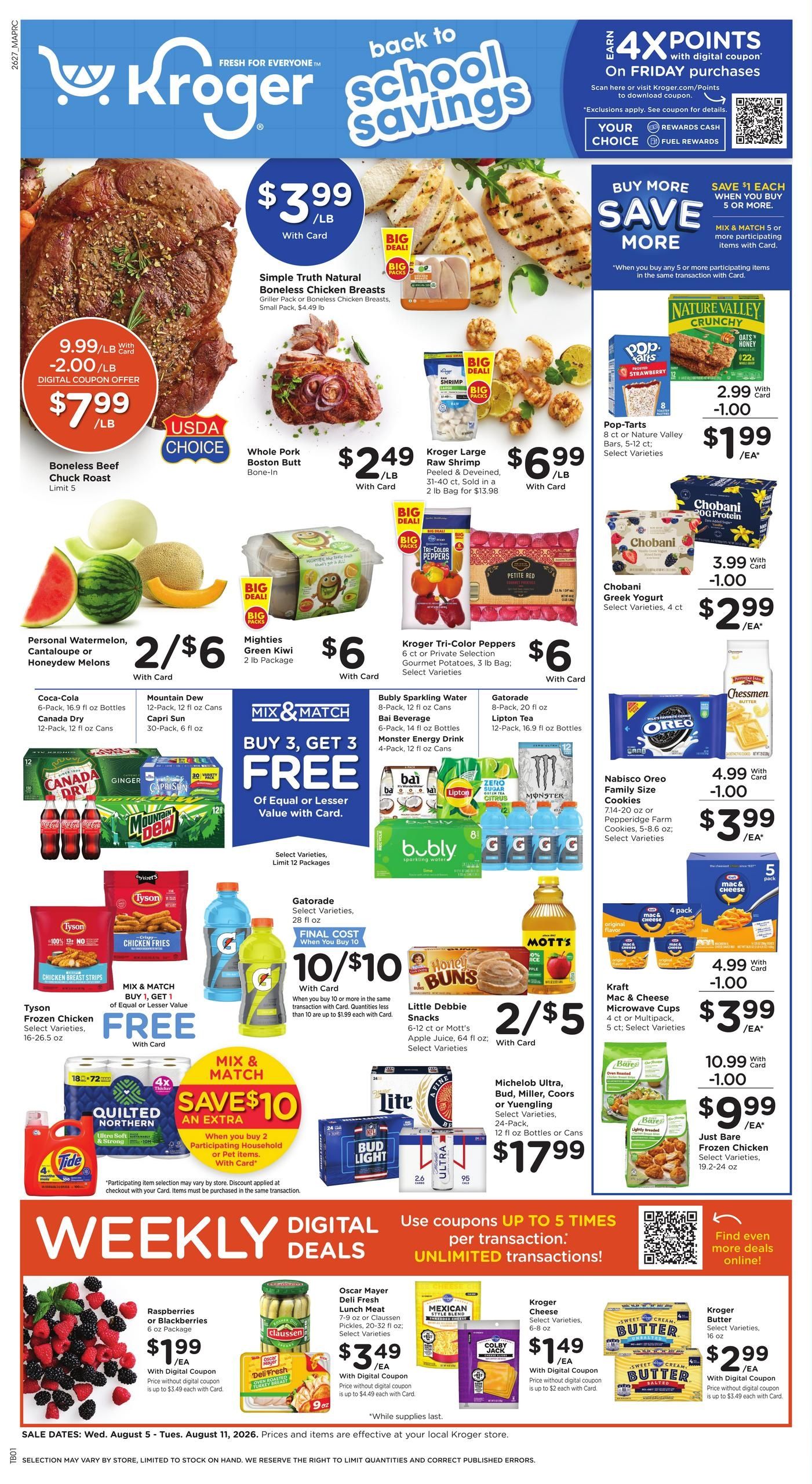 Kroger Weekly Ad August 5 - 11, 2026