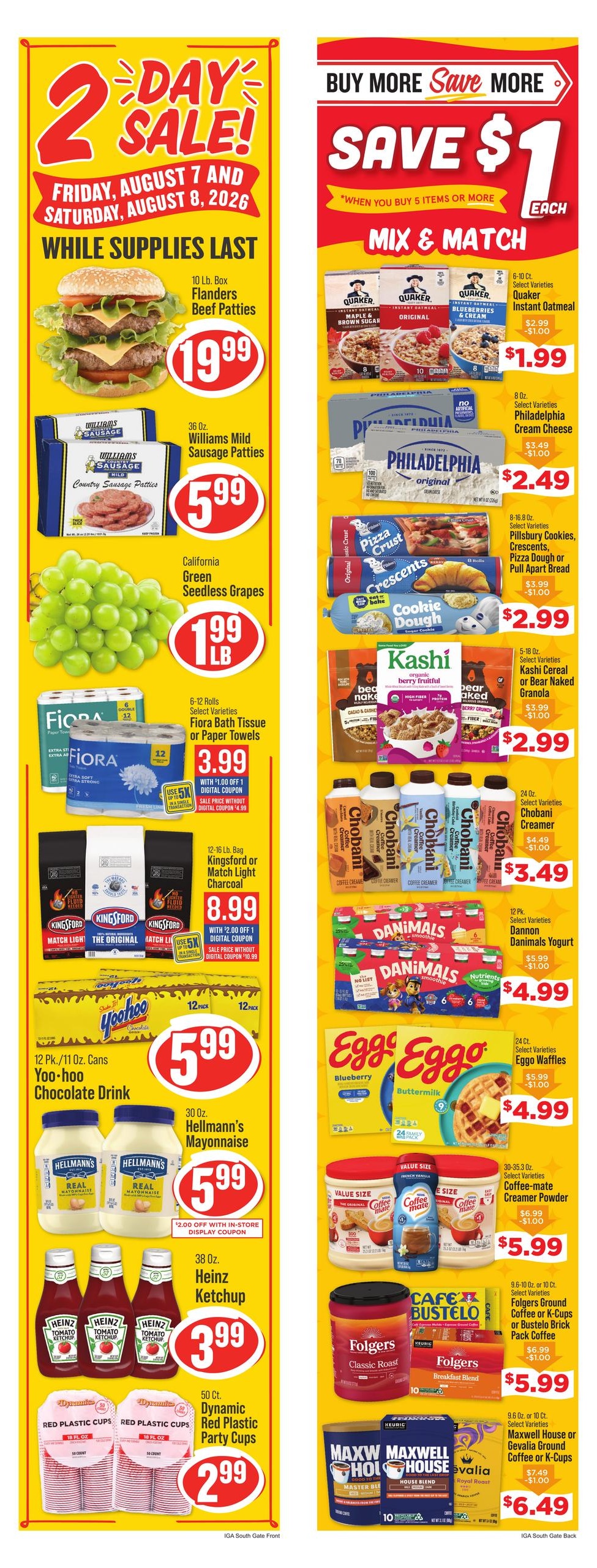 IGA (Huntsville Area, AL) Weekly Ad August 5 - 11, 2026