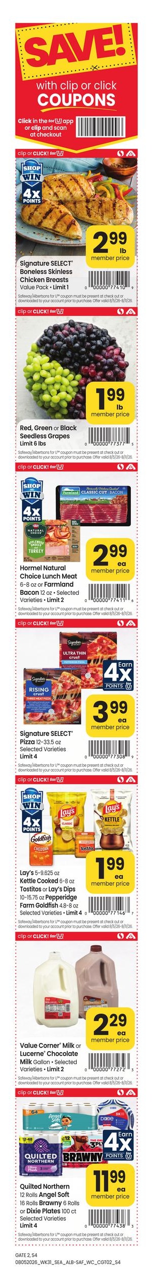 Safeway (Lewiston–Coeur D Alene Area, ID) Weekly Ad August 5 - 11, 2026