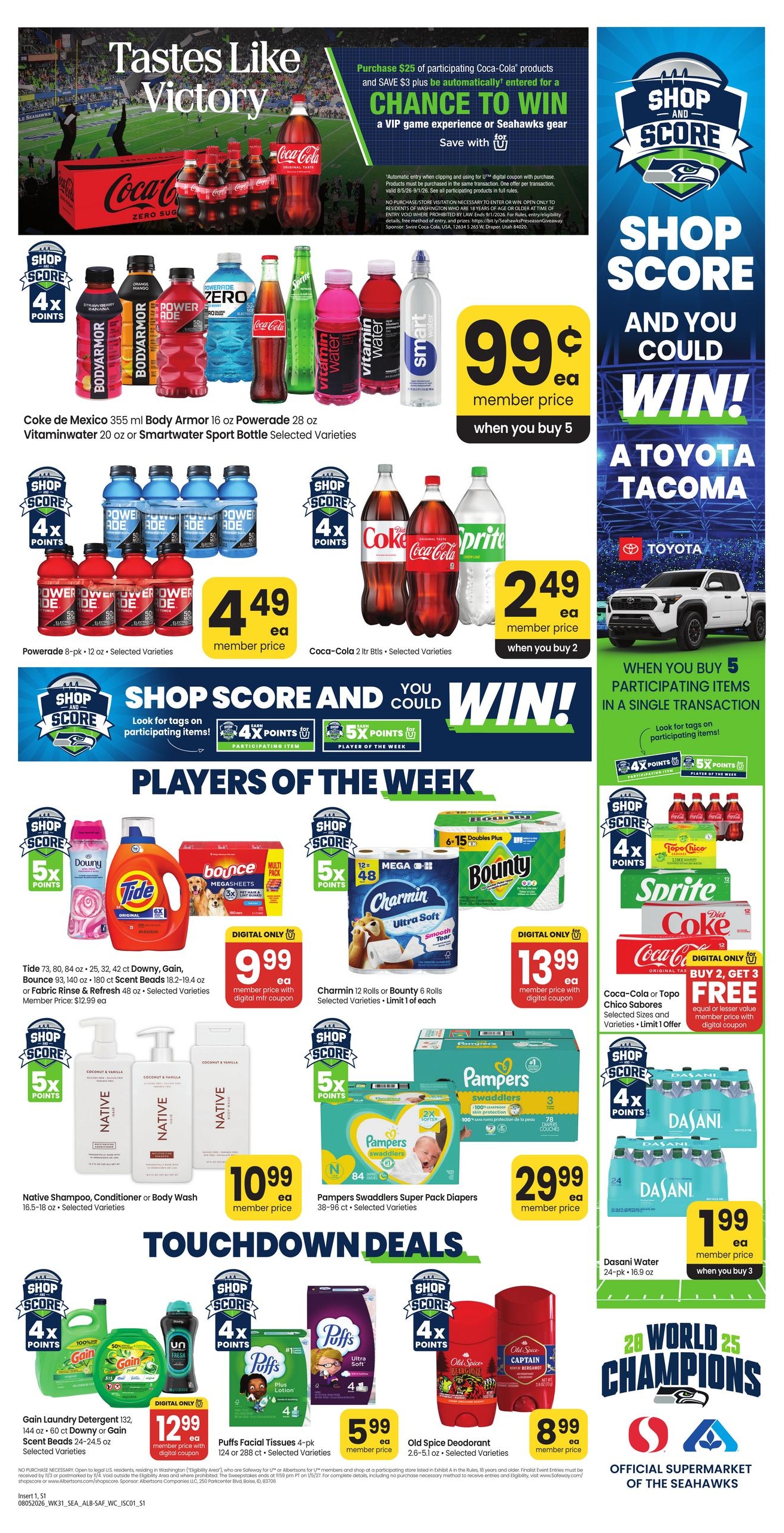 Safeway (Kent–Seattle Area, WA) Weekly Ad August 5 - 11, 2026