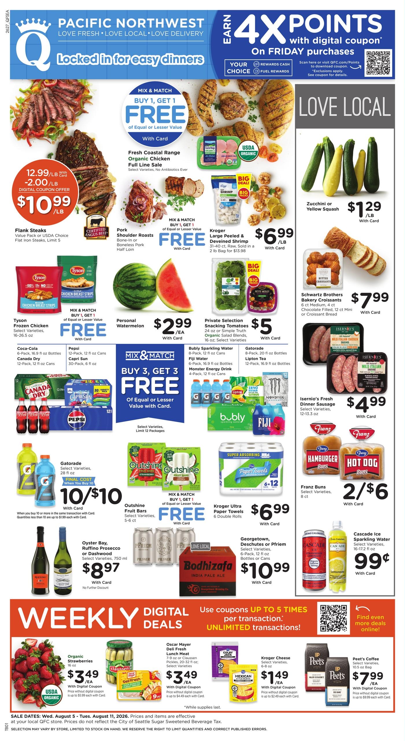 QFC (Kent–Renton Area, WA) Weekly Ad August 5 - 11, 2026