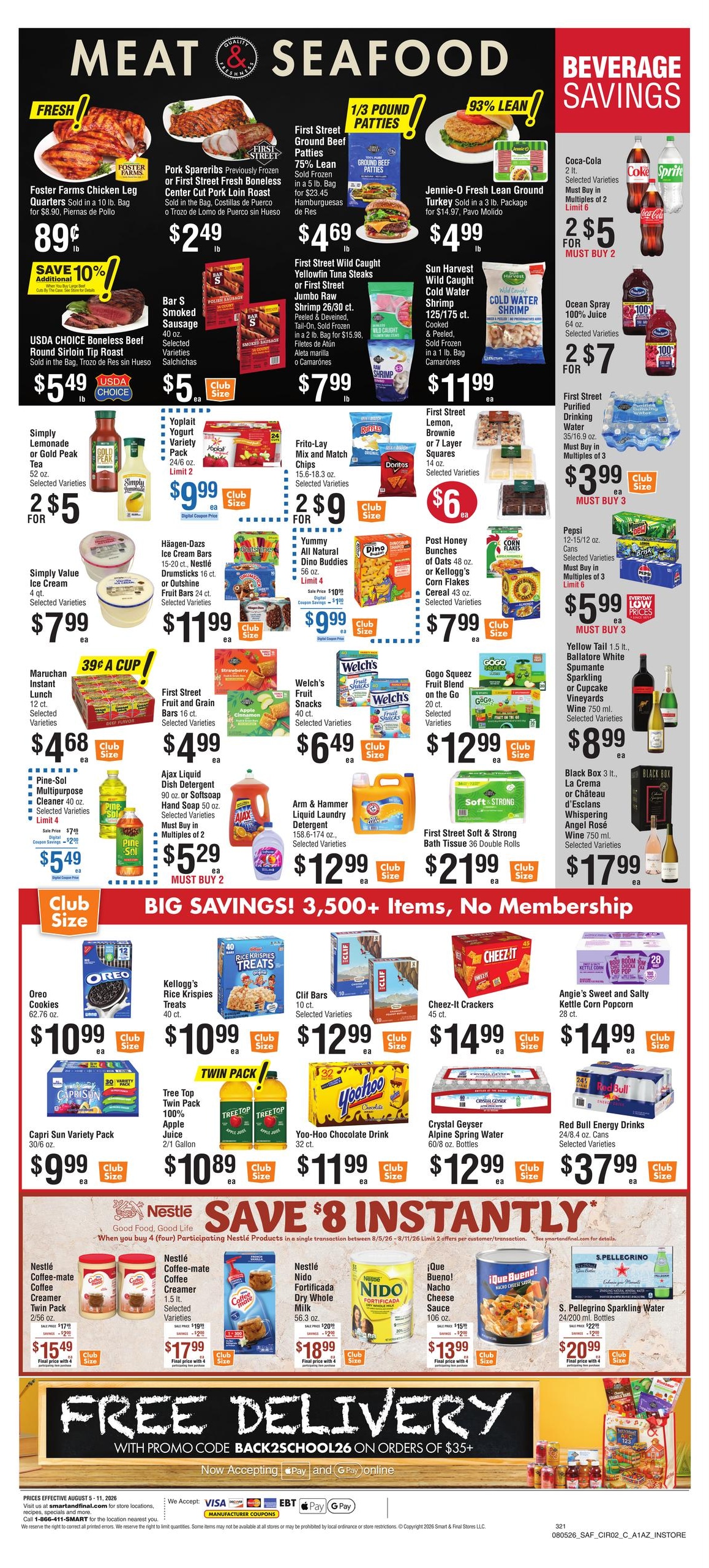 Smart & Final (AZ) Weekly Ad August 5 - 11, 2026