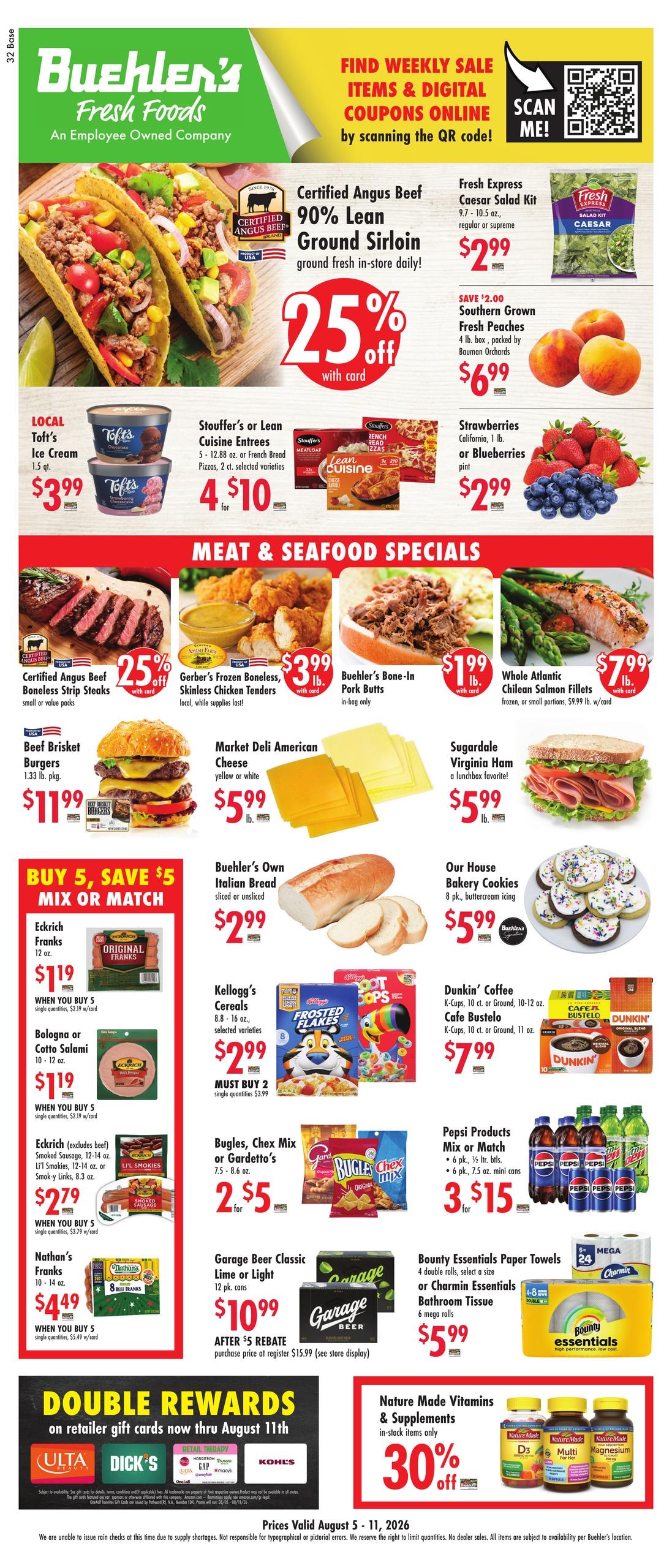 Buehler's Fresh Foods Weekly Ad August 5 - 11, 2026