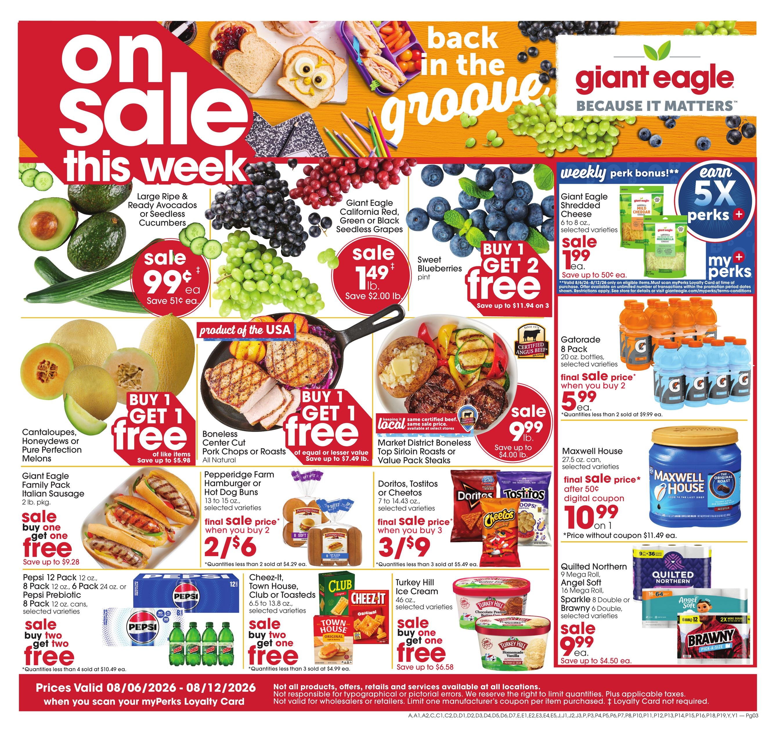 Giant Eagle (Akron Area, OH) Weekly Ad August 6 - 12, 2026