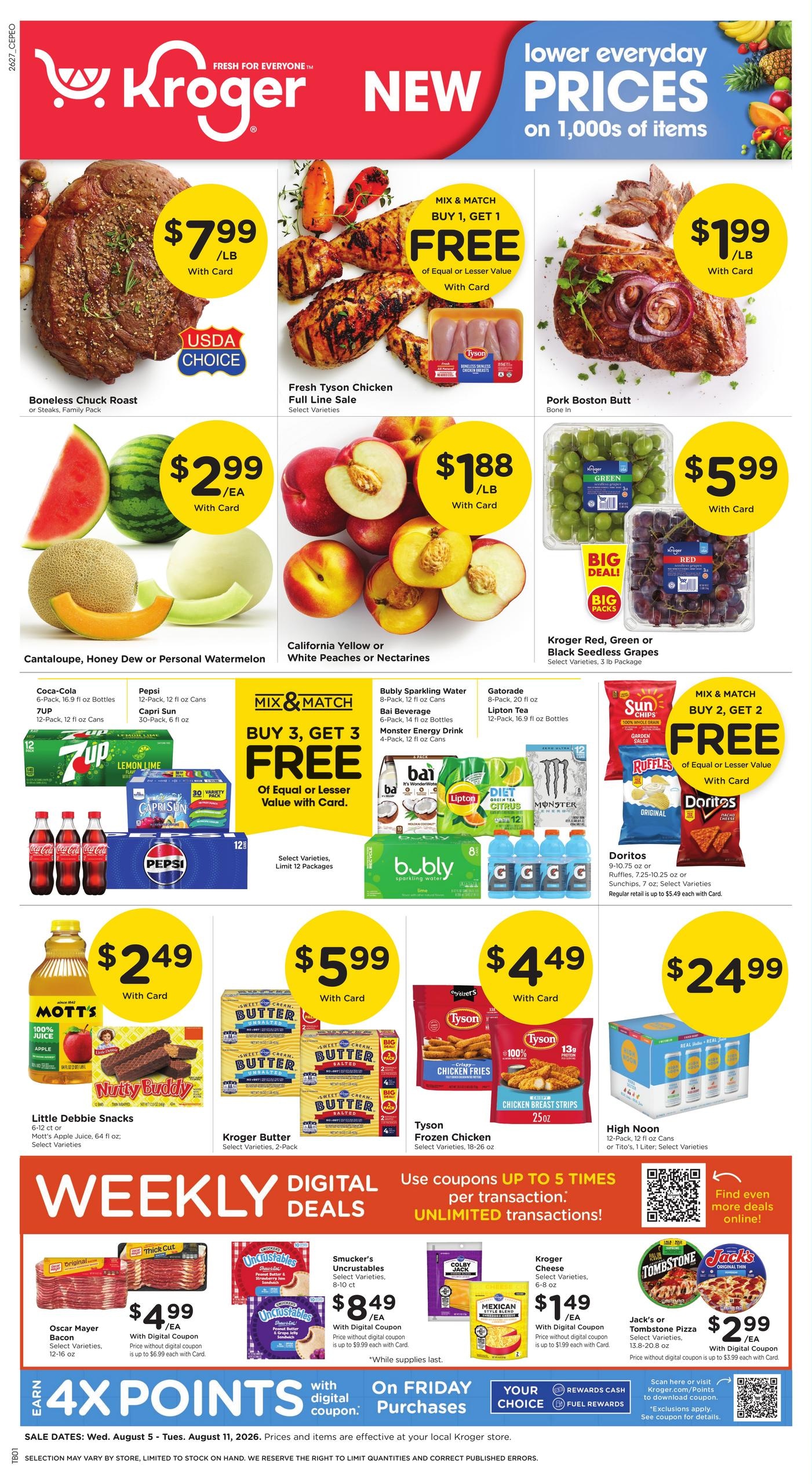 Kroger (Annawan Area, IL) Weekly Ad August 5 - 11, 2026