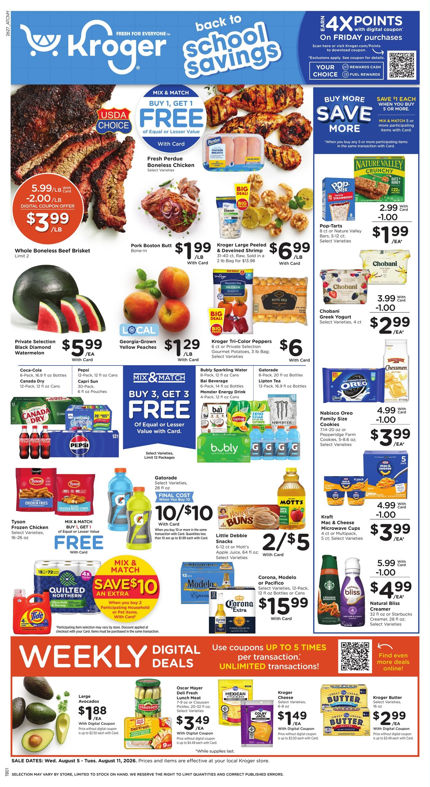 Kroger (AL, GA) Weekly Ad August 5 - 11, 2026
