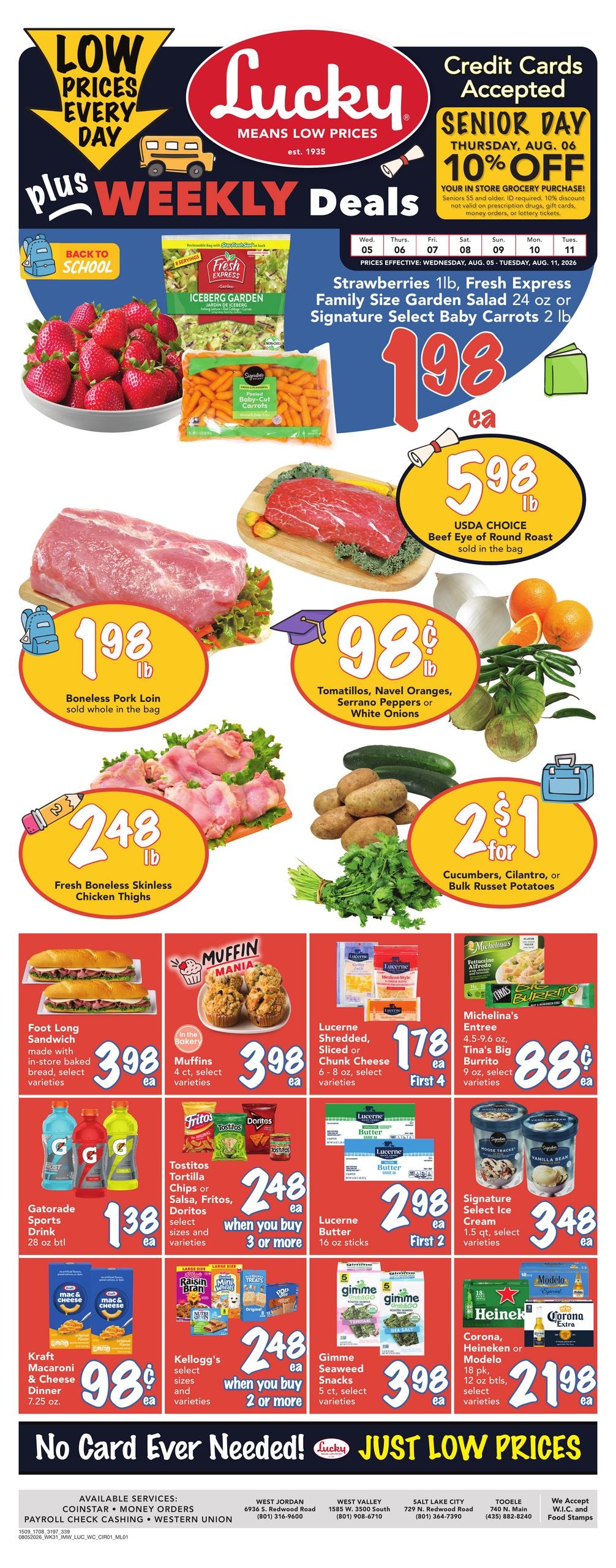 Lucky (West Jordan–West Valley City Area, UT) Weekly Ad August 5 - 11, 2026