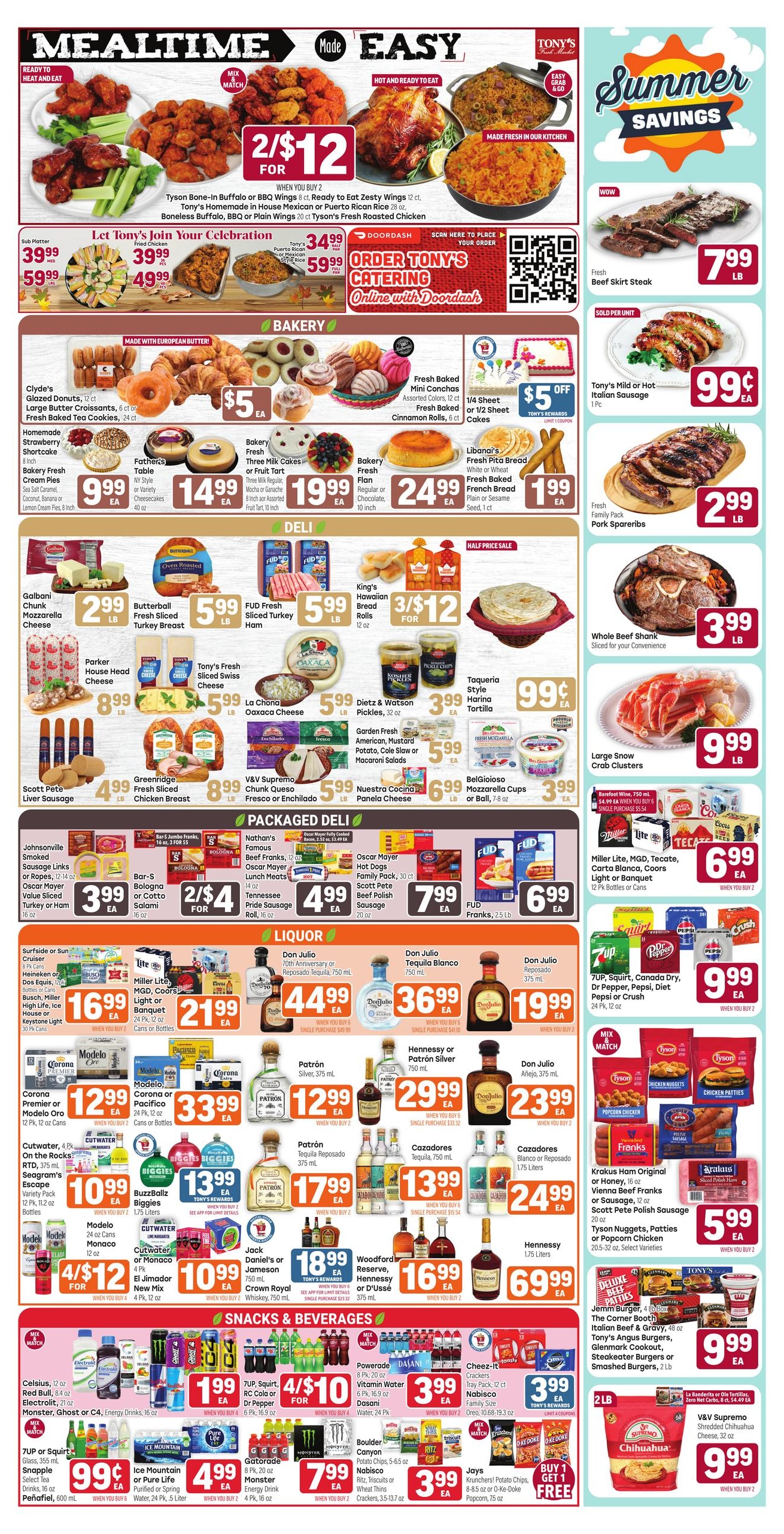 Tony's Fresh Market (Chicago Area, IL) Weekly Ad August 5 - 11, 2026