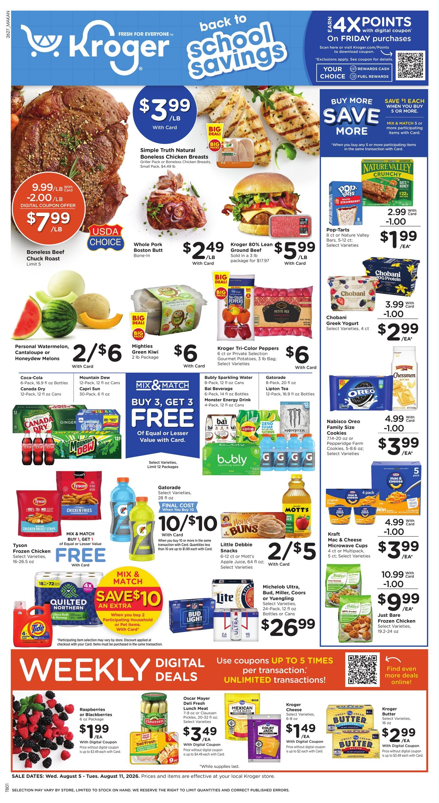 Kroger (KY, WV) Weekly Ad August 5 - 11, 2026
