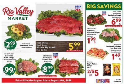 Rio Valley Market Weekly Ad August 4 - 10, 2026