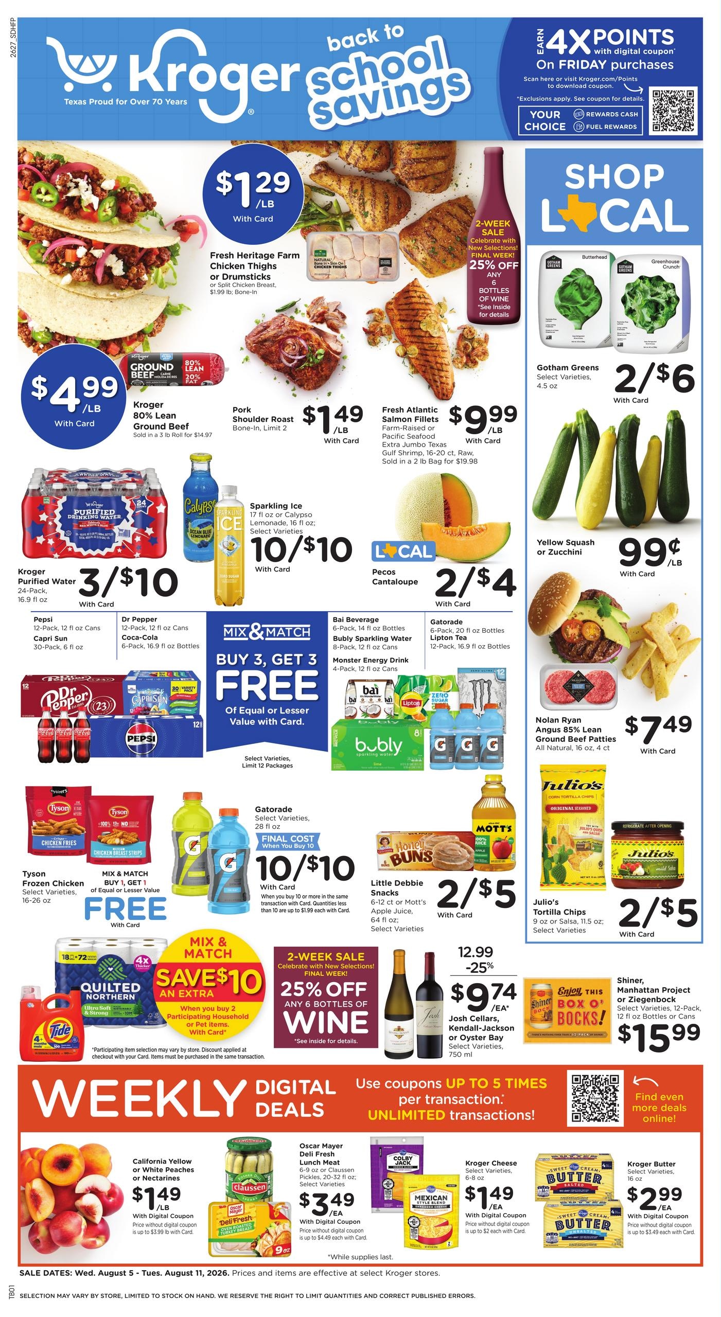 Kroger (Allen Area, TX) Weekly Ad August 5 - 11, 2026