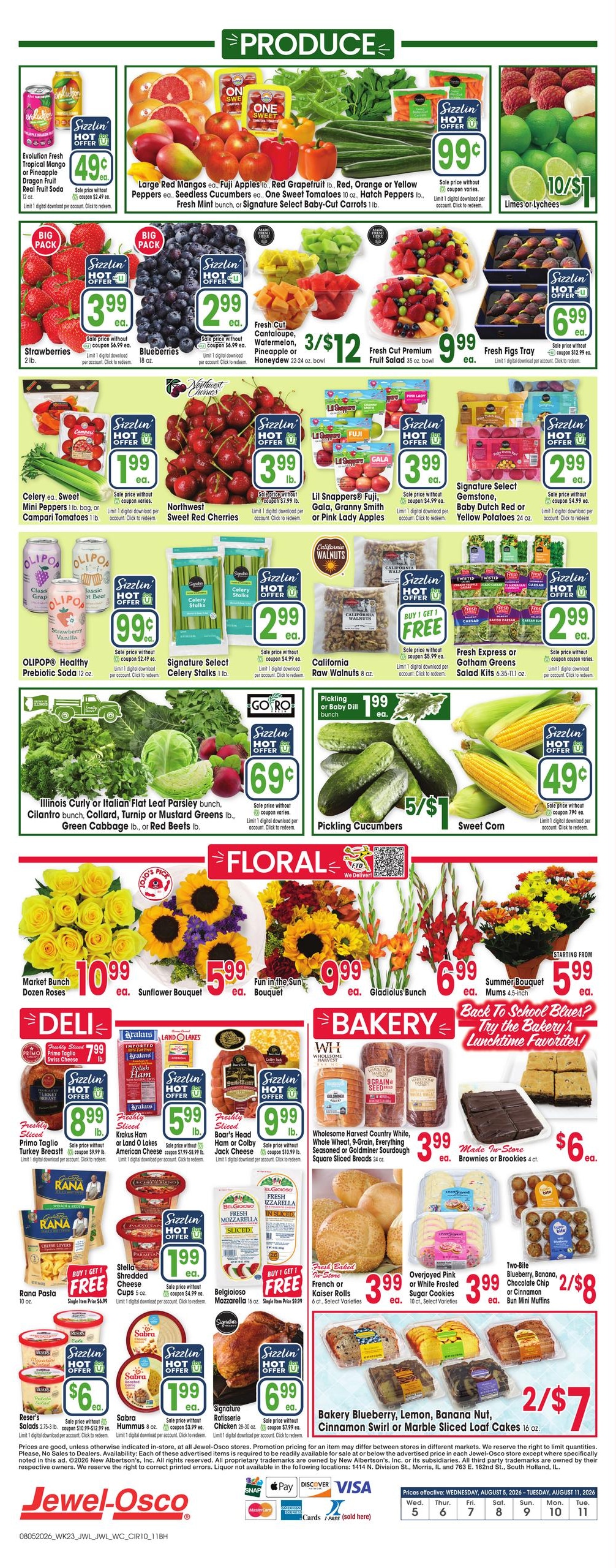 Jewel-Osco (Batavia Area, IL) Weekly Ad August 5 - 11, 2026