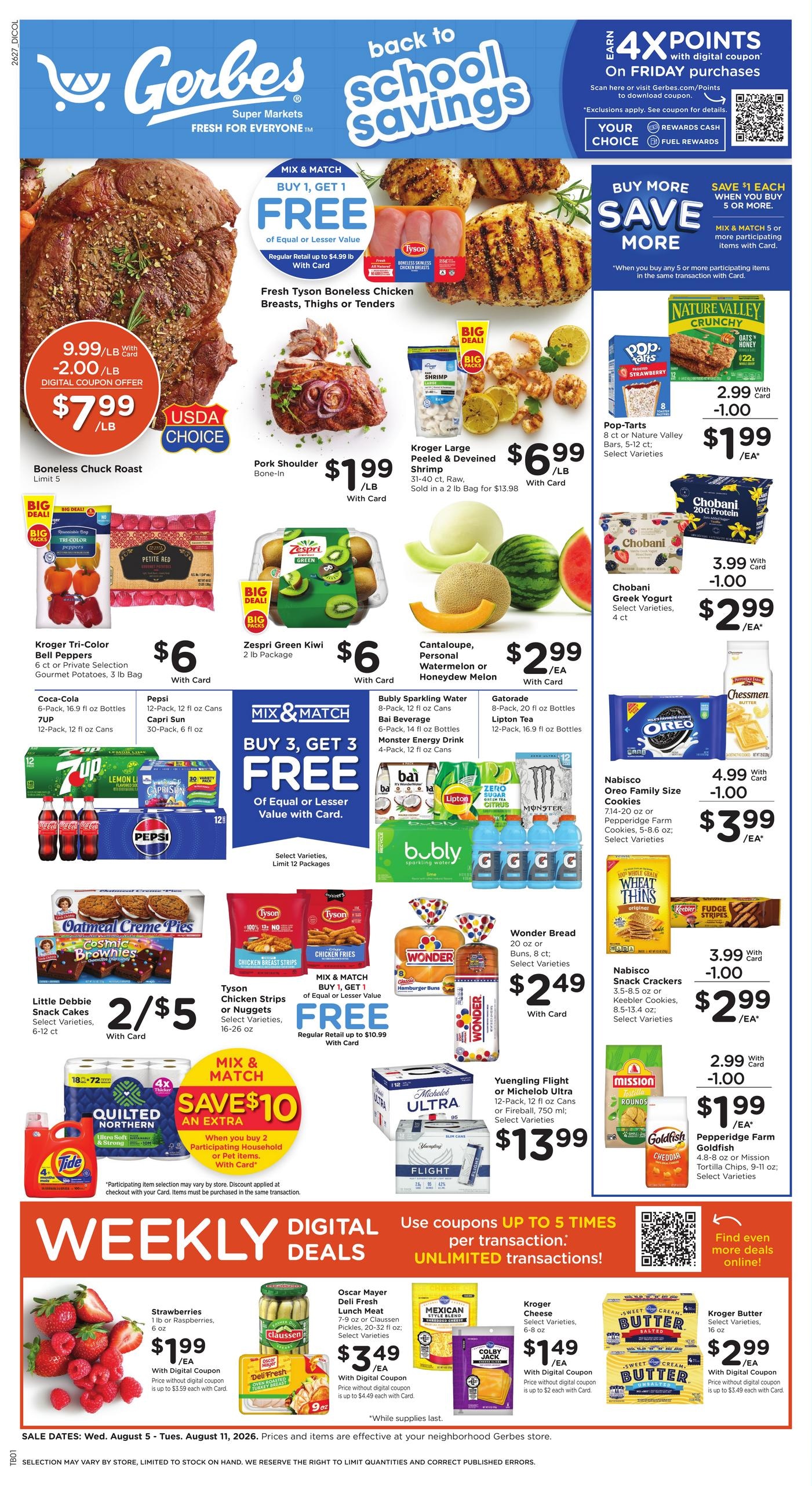 Gerbes (Jefferson City–Columbia Area, MO) Weekly Ad August 5 - 11, 2026