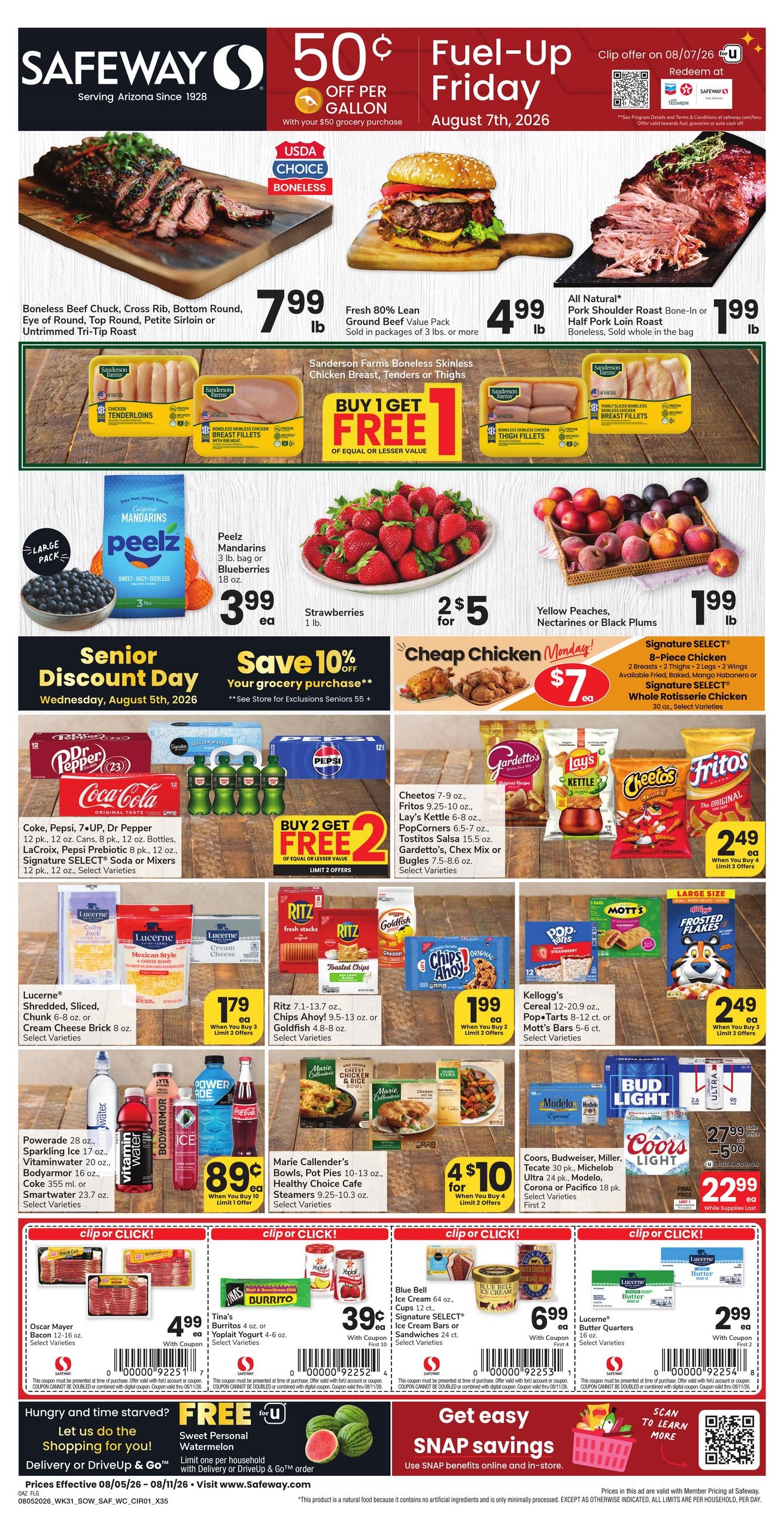 Safeway (Cibecue Area, AZ) Weekly Ad August 5 - 11, 2026