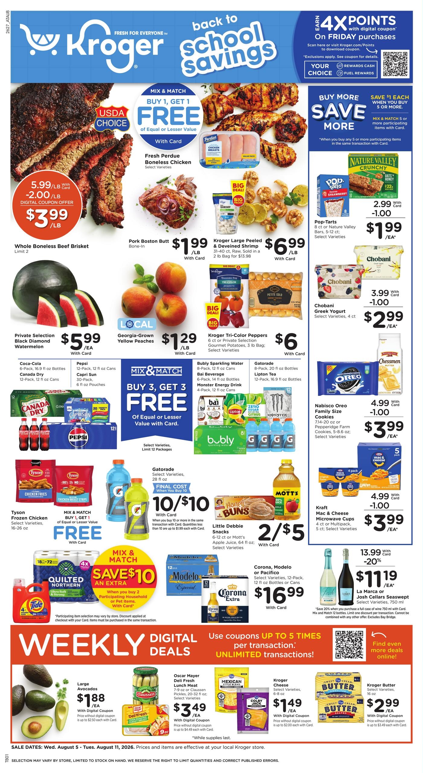 Kroger (Phenix City Area, AL) Weekly Ad August 5 - 11, 2026