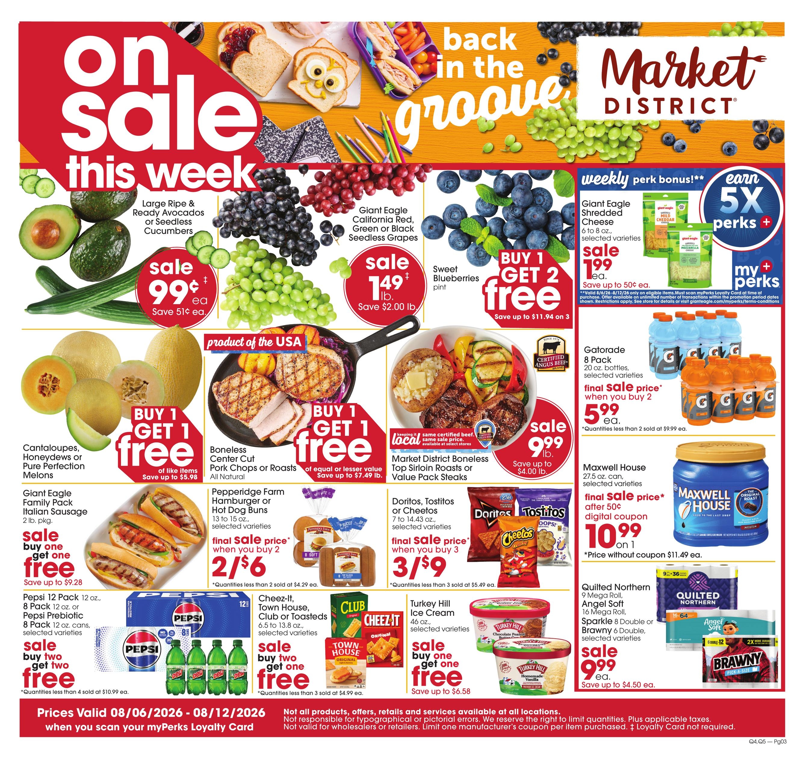 Giant Eagle (Columbus Area, OH) Weekly Ad August 6 - 12, 2026