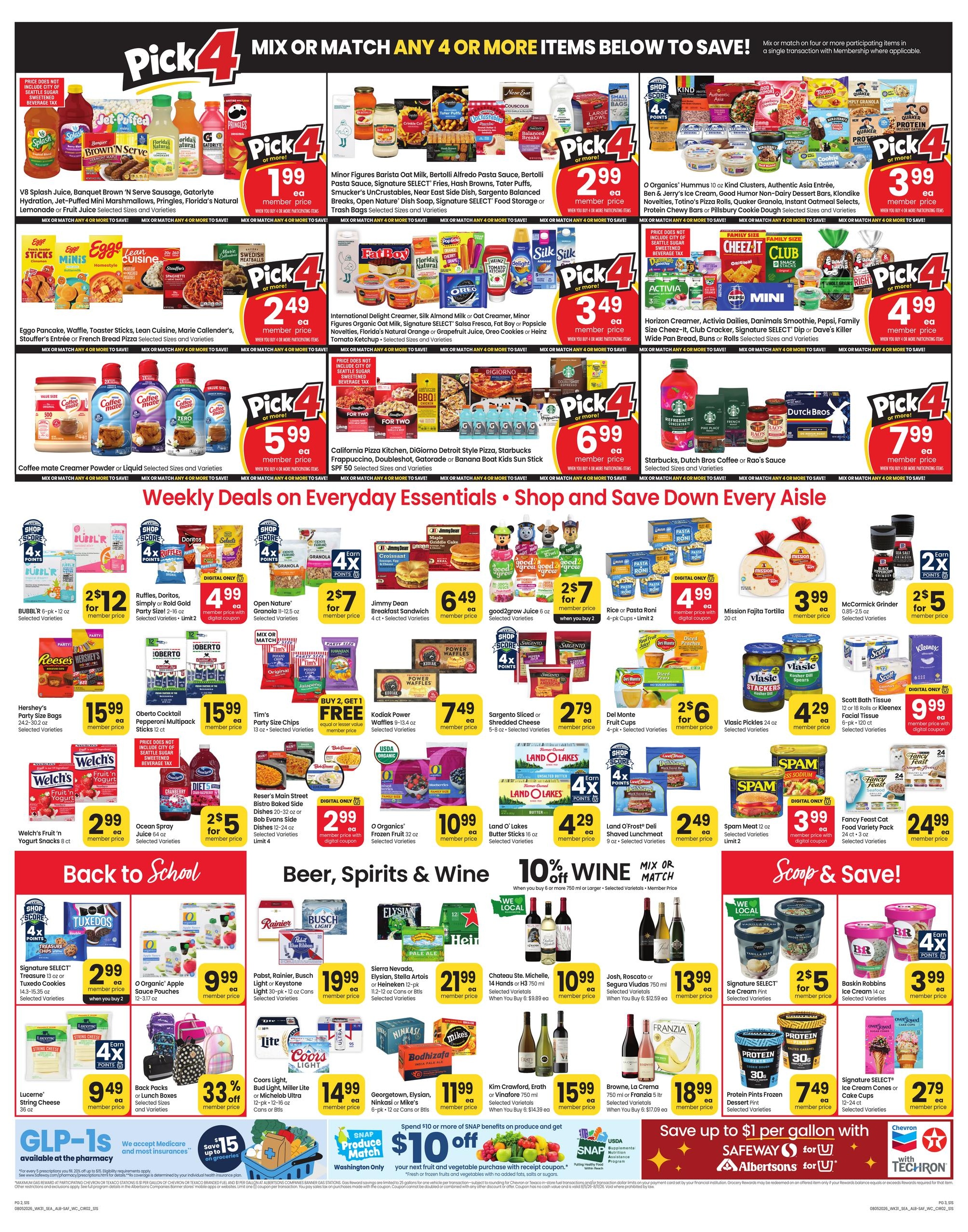 Albertsons (Seattle–Rollingbay Area, WA) Weekly Ad August 5 - 11, 2026