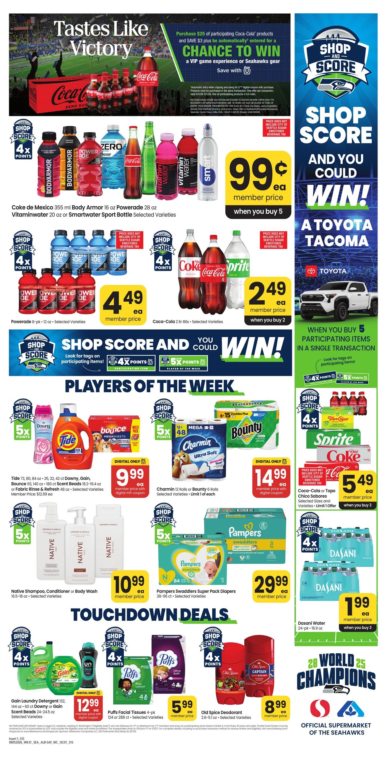 Albertsons (Seattle–Rollingbay Area, WA) Weekly Ad August 5 - 11, 2026
