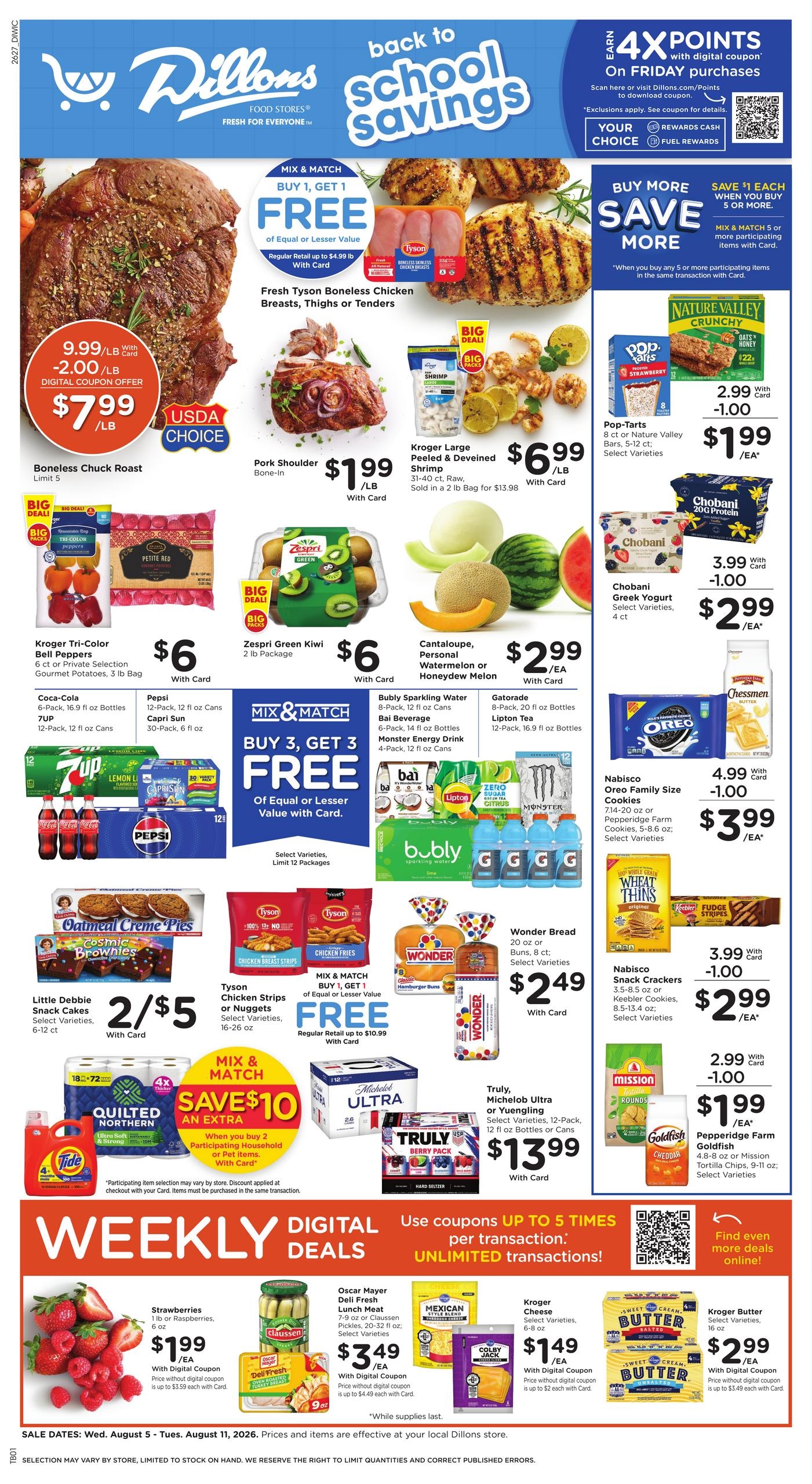 Dillons Weekly Ad August 5 - 11, 2026