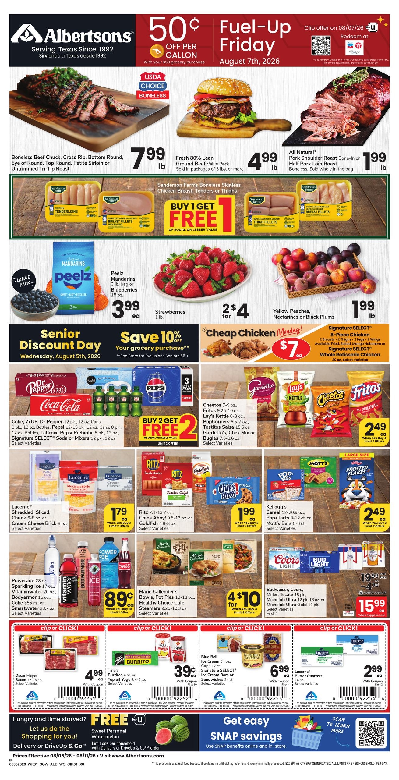 Albertsons (El Paso Area, TX) Weekly Ad August 5 - 11, 2026